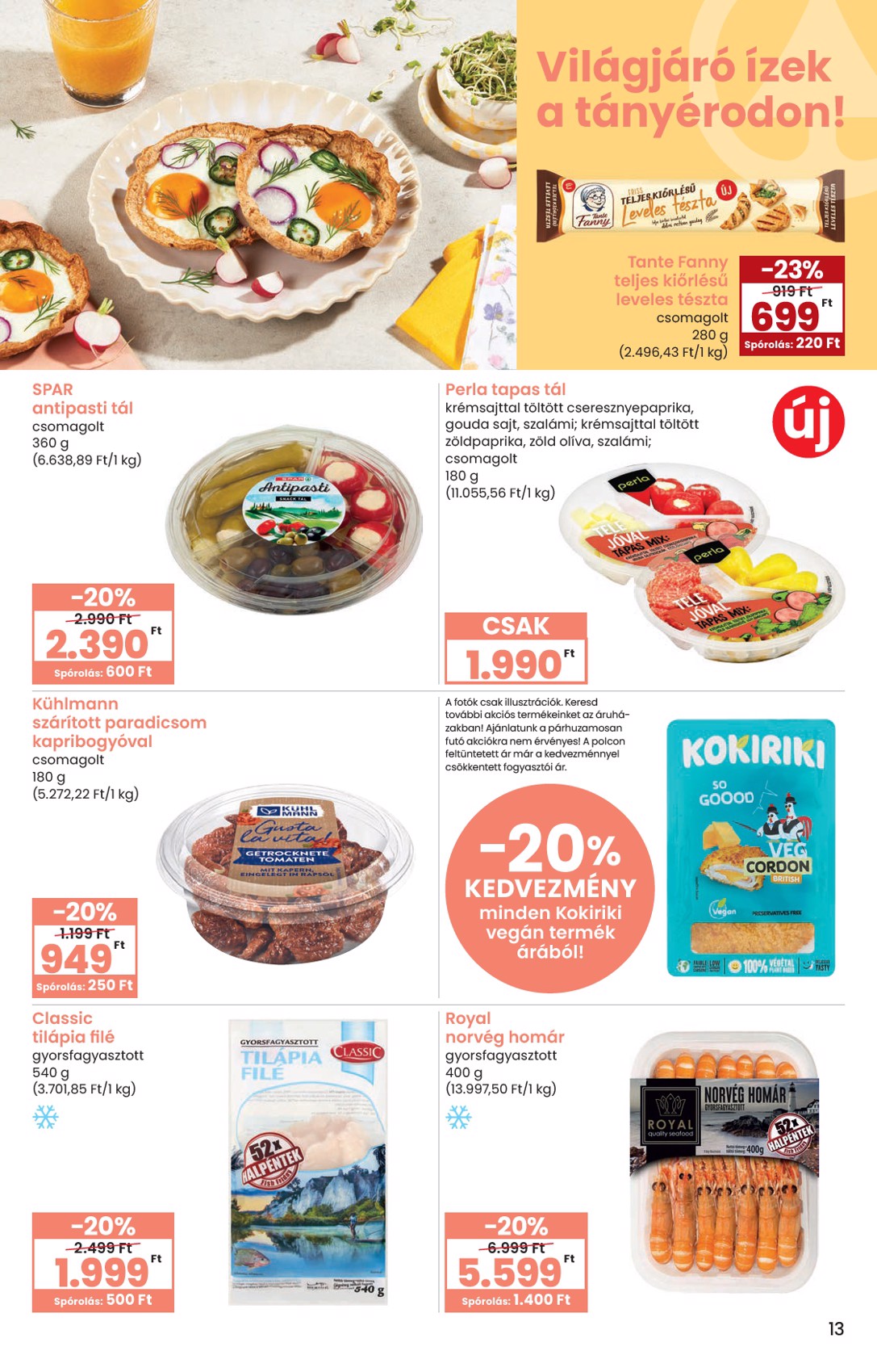 spar - SPAR - Ínyenc katalógus akciós újság, érvényes 2026.03.09. - 2026.04.08. - page: 13