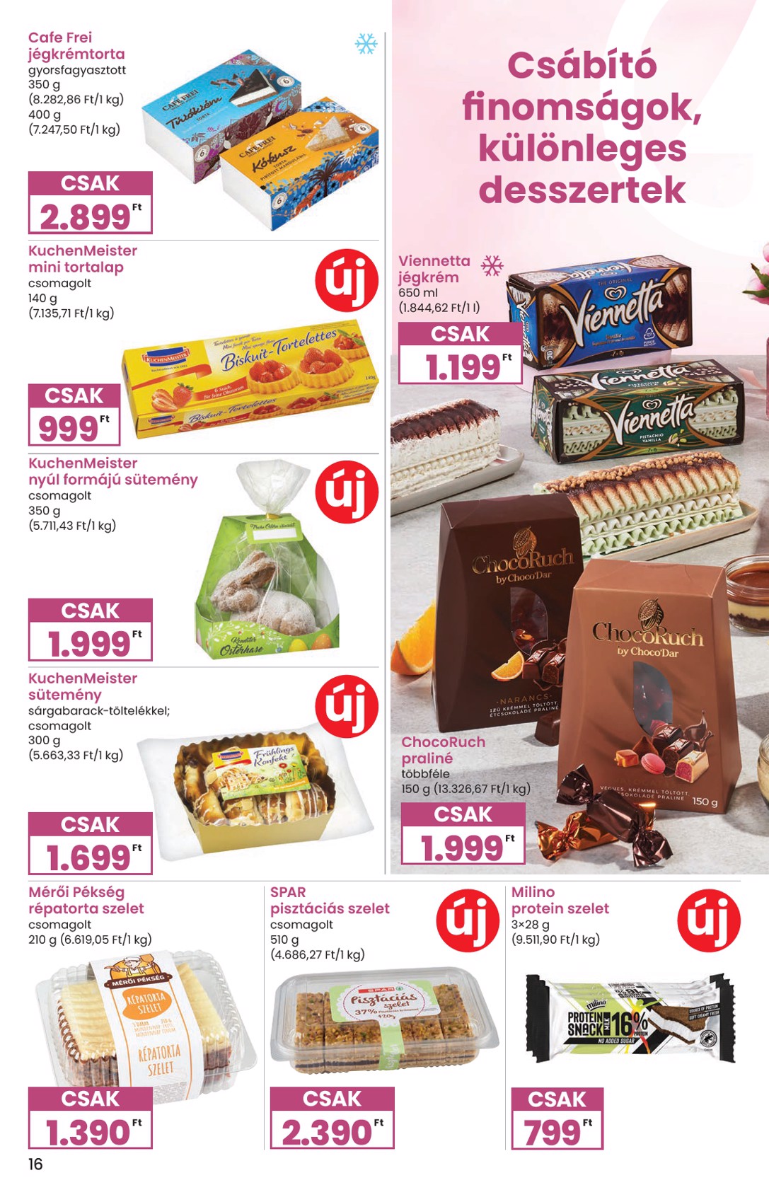 spar - SPAR - Ínyenc katalógus akciós újság, érvényes 2026.03.09. - 2026.04.08. - page: 16