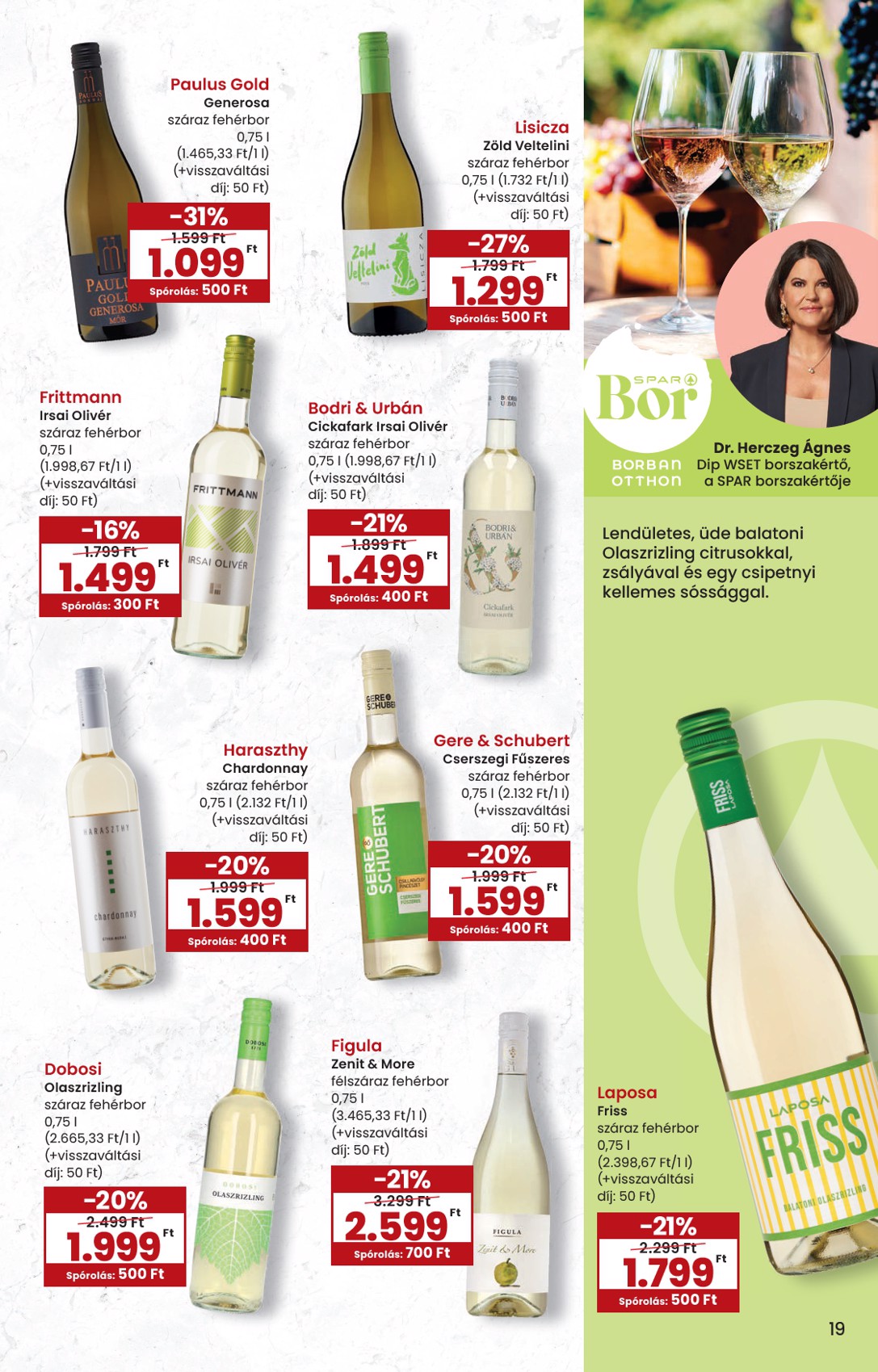 spar - SPAR - Ínyenc katalógus akciós újság, érvényes 2026.03.09. - 2026.04.08. - page: 19