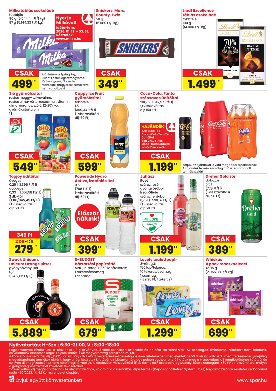 spar - SPAR - Bp. Thököly út üzlet megújulás akciós újság, érvényes 2026.03.19. - 2026.03.25. - page: 4