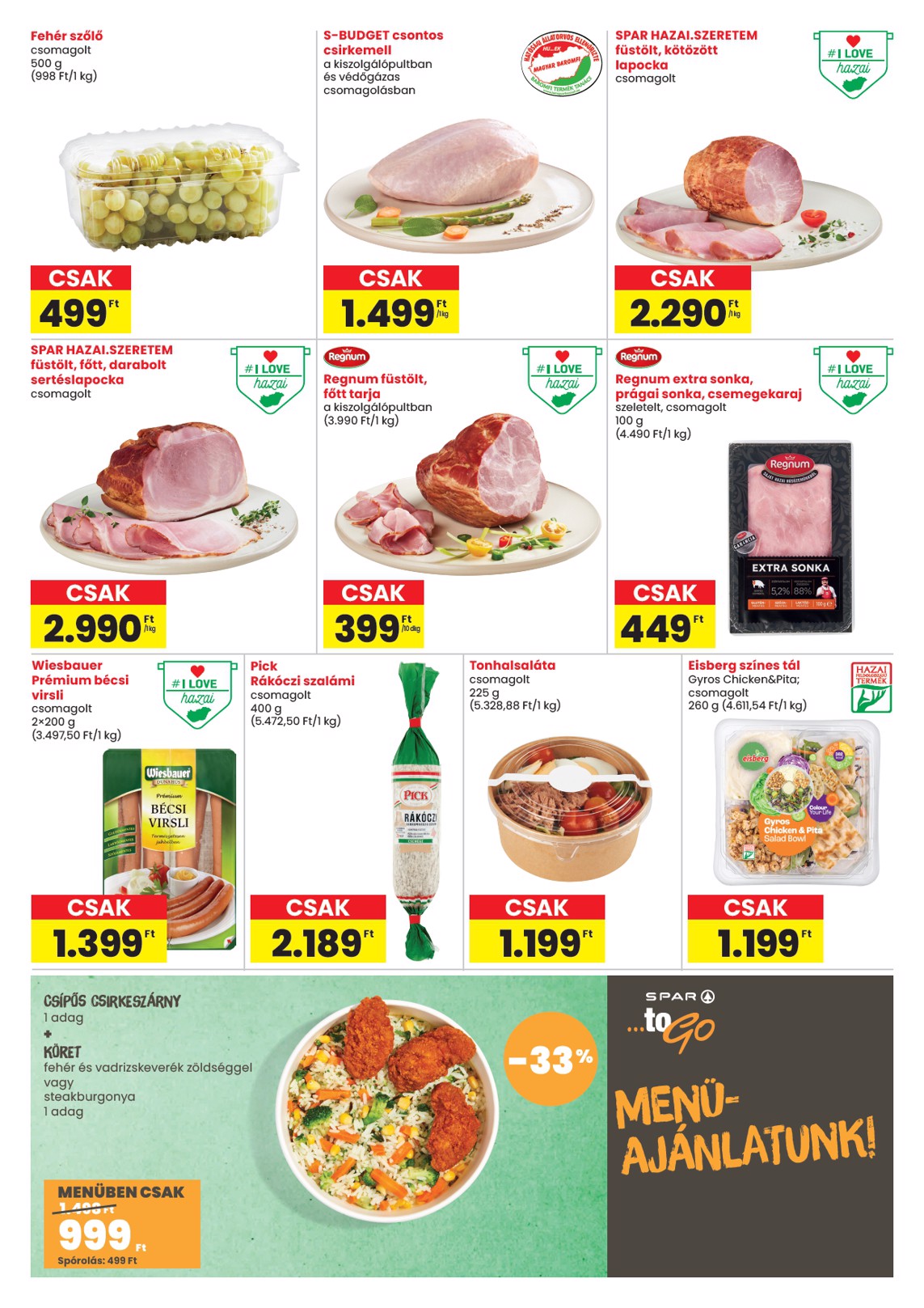 spar - SPAR - Bp. Thököly út üzlet megújulás akciós újság, érvényes 2026.03.19. - 2026.03.25. - page: 2