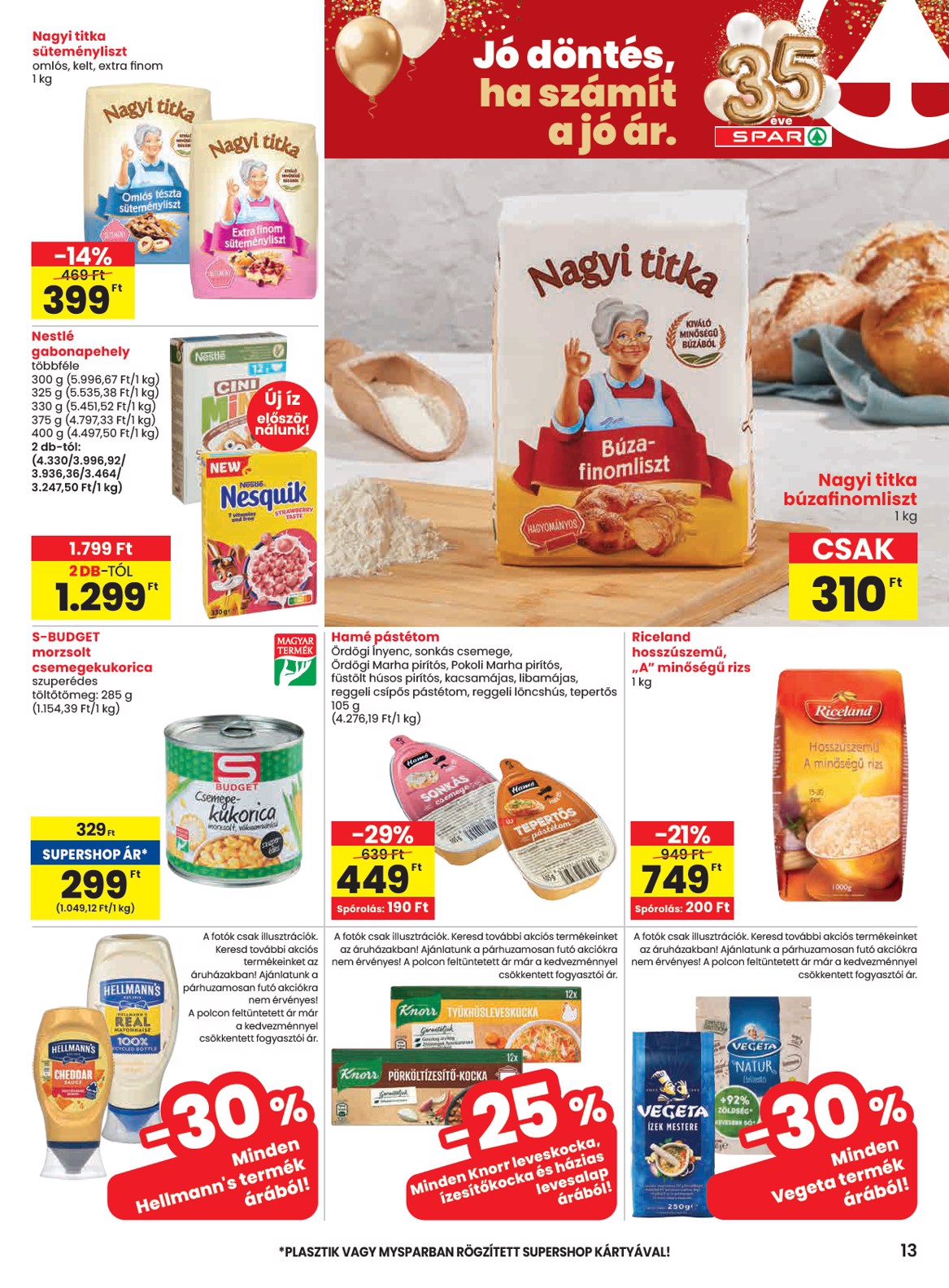 spar - SPAR akciós újság, érvényes 2026.03.19. - 2026.03.25. - page: 13