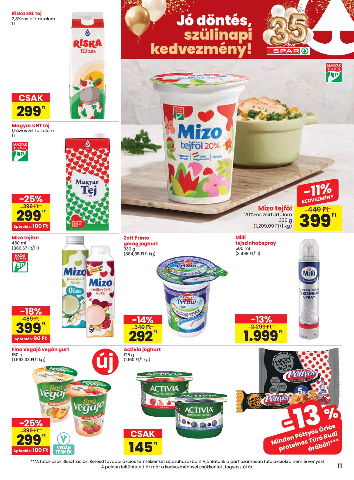 spar - SPAR akciós újság, érvényes 2026.03.19. - 2026.03.25. - page: 11