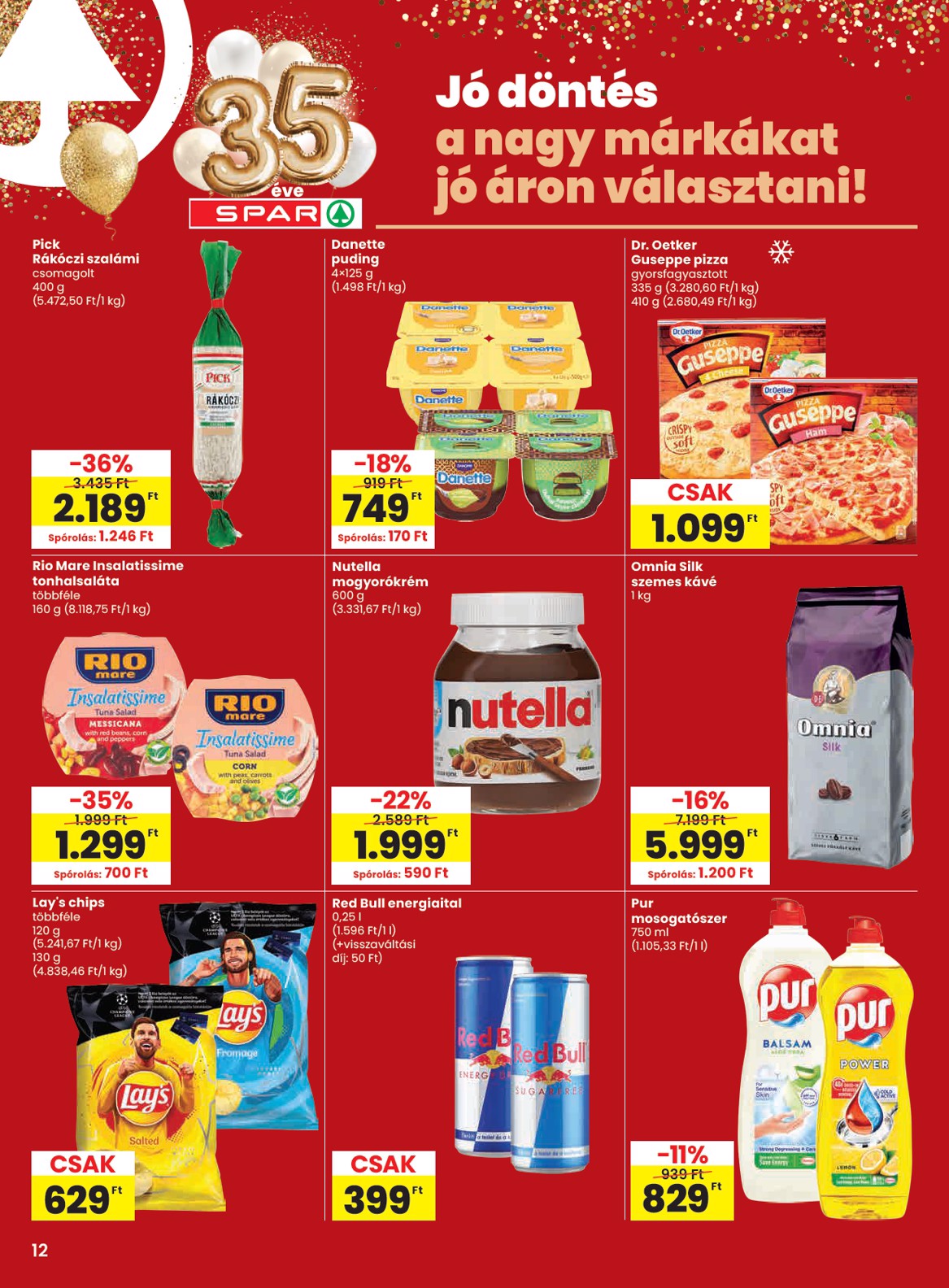 spar - SPAR akciós újság, érvényes 2026.03.19. - 2026.03.25. - page: 12