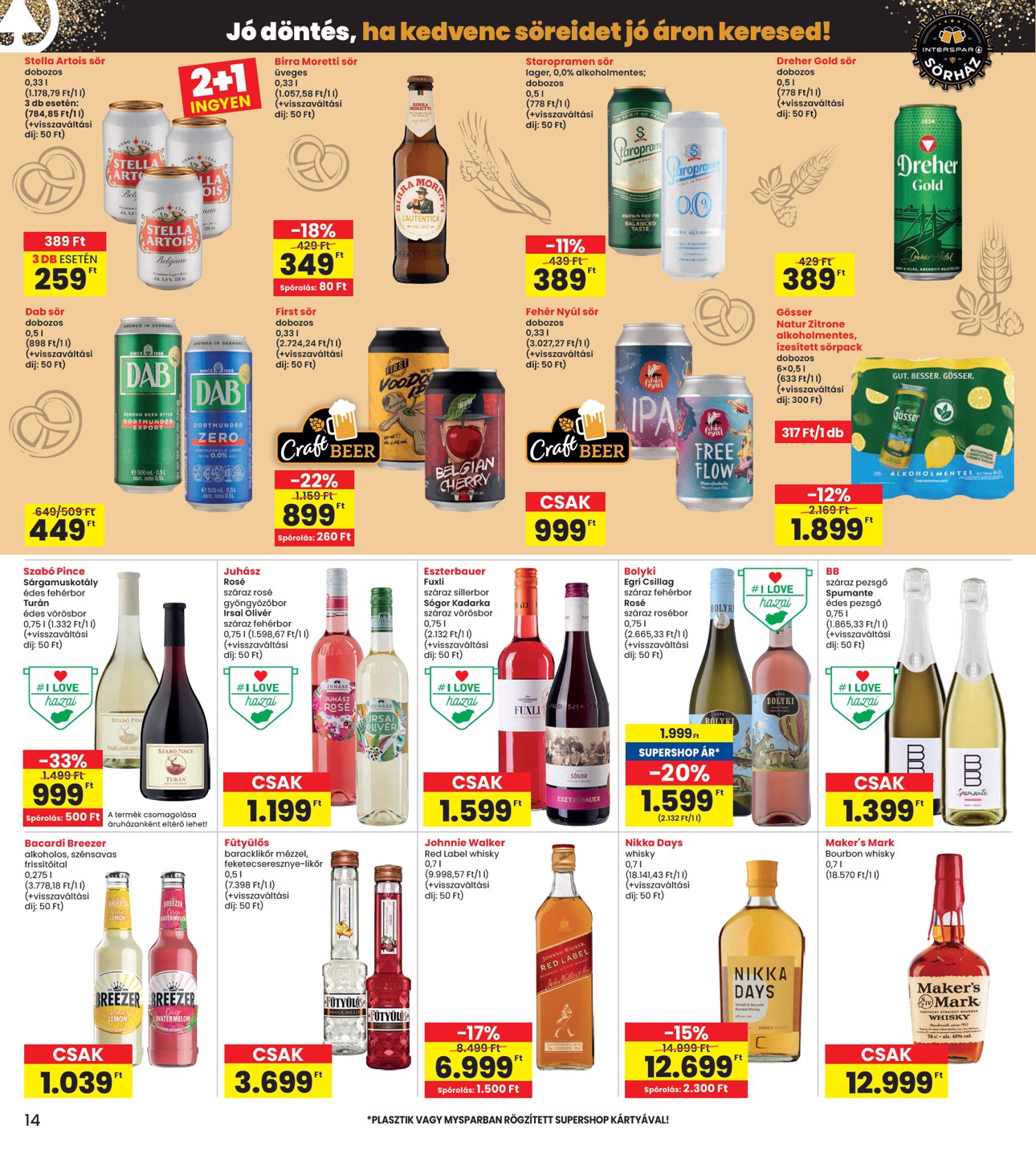 spar - INTERSPAR akciós újság, érvényes 2026.03.19. - 2026.03.25. - page: 14