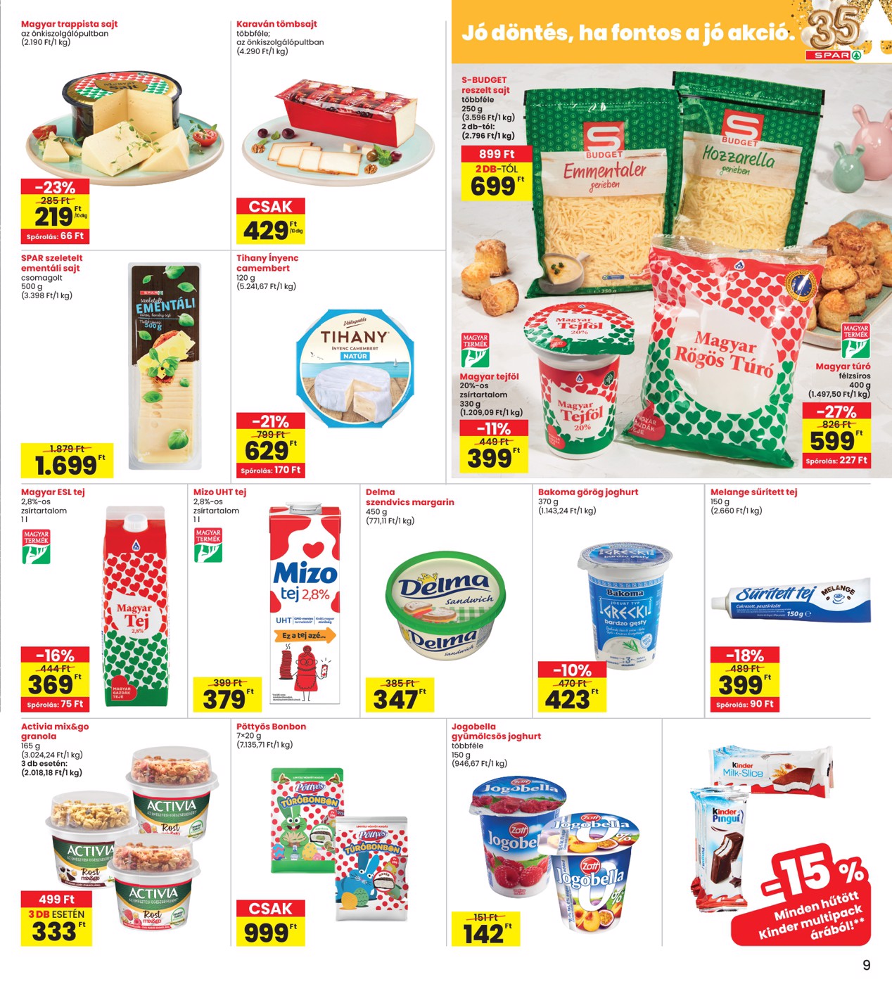 spar - INTERSPAR akciós újság, érvényes 2026.03.26. - 2026.04.08. - page: 9