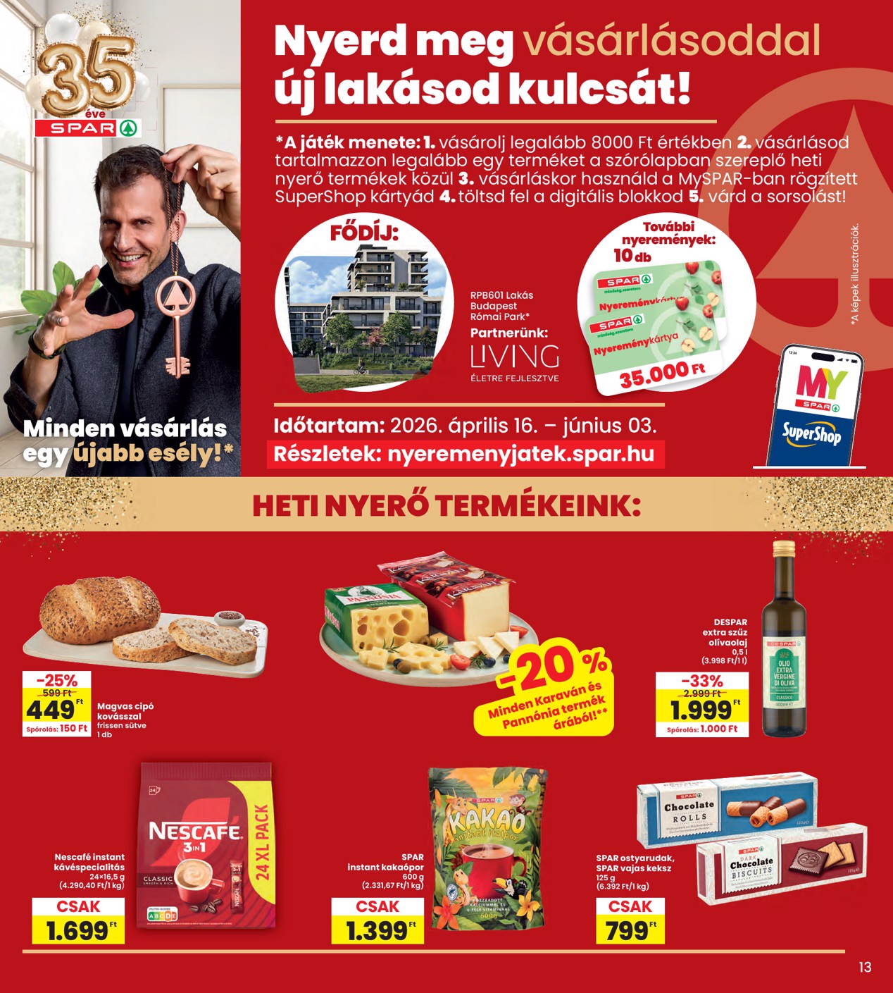 spar - INTERSPAR hirdetmény a következő hétre csütörtöktől 2026.04.23.-tól szerdától 2026.04.29.-ig - page: 13