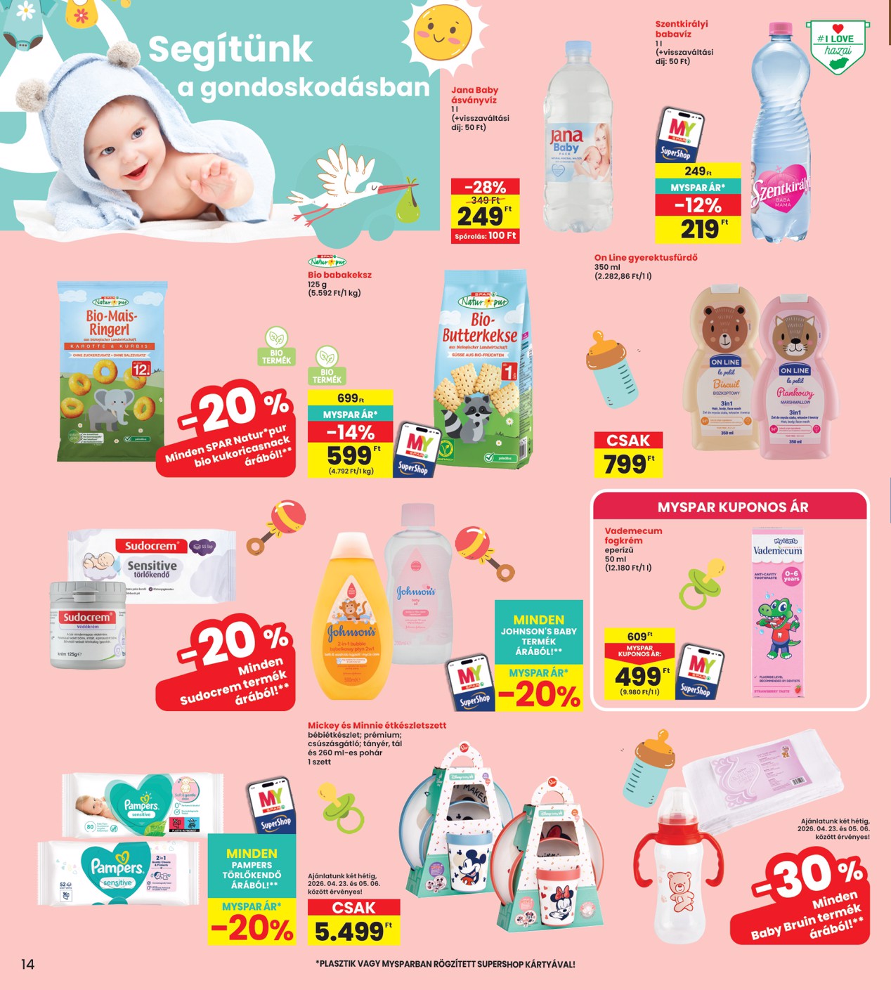 spar - INTERSPAR hirdetmény a következő hétre csütörtöktől 2026.04.23.-tól szerdától 2026.04.29.-ig - page: 14