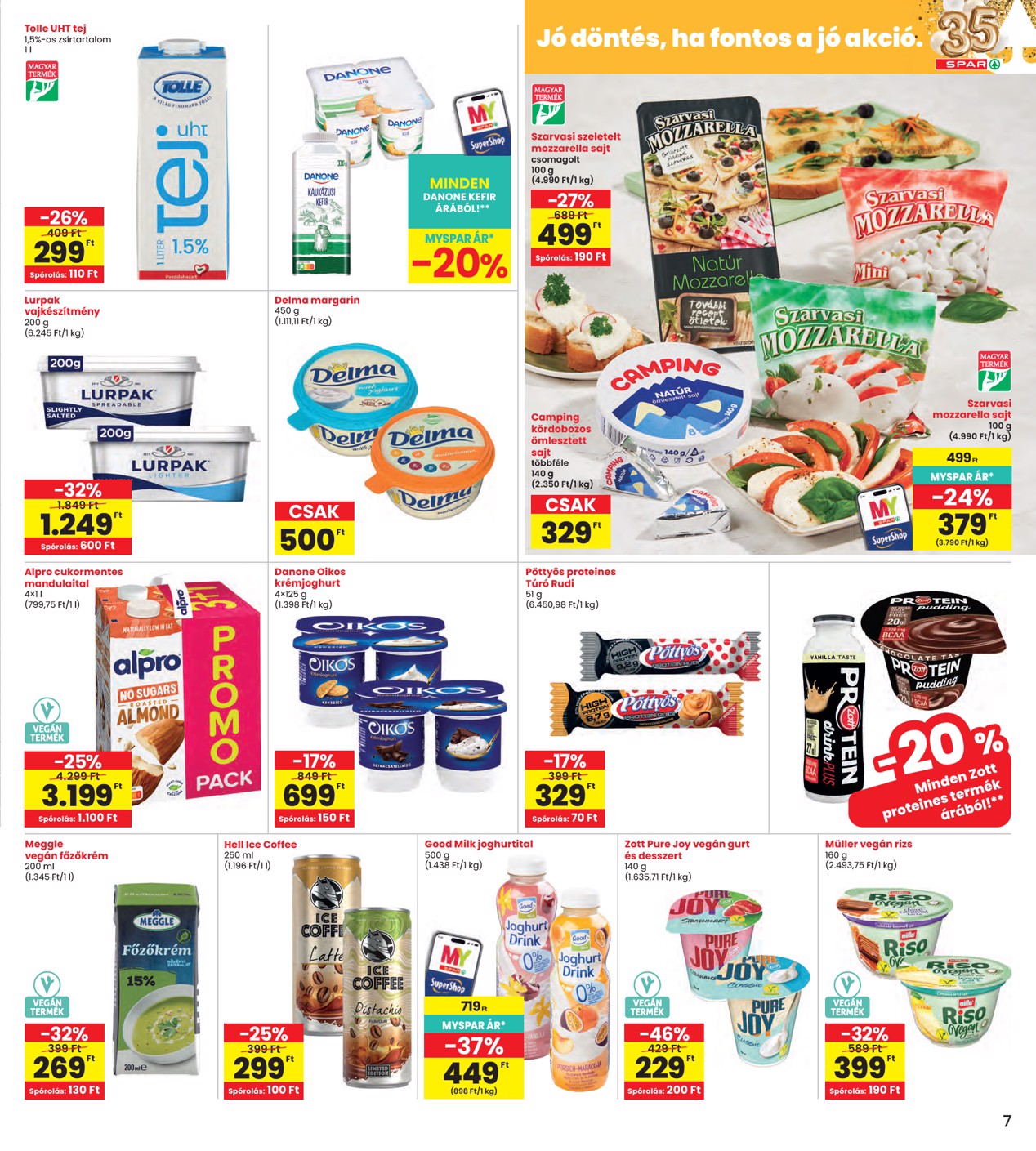 spar - INTERSPAR hirdetmény a következő hétre csütörtöktől 2026.04.23.-tól szerdától 2026.04.29.-ig - page: 7