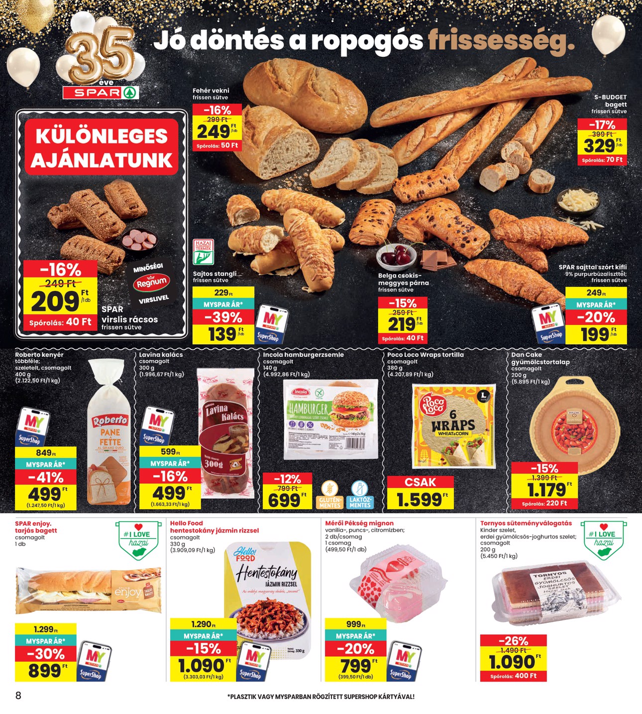 spar - INTERSPAR hirdetmény a következő hétre csütörtöktől 2026.04.30.-tól szerdától 2026.05.06.-ig - page: 8