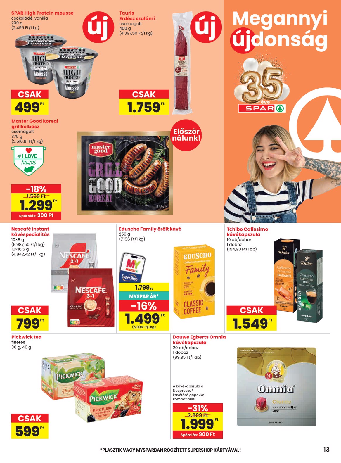 spar - SPAR hirdetmény a következő hétre csütörtöktől 2026.04.30.-tól szerdától 2026.05.06.-ig - page: 13