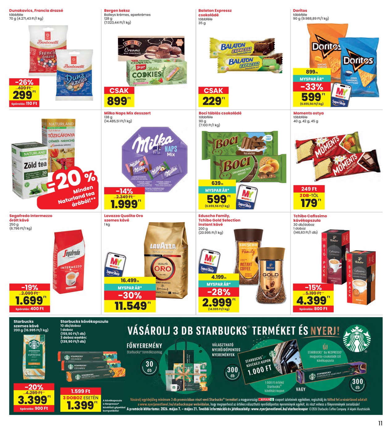 spar - INTERSPAR hirdetmény a következő hétre csütörtöktől 2026.05.07.-tól szerdától 2026.05.13.-ig - page: 11