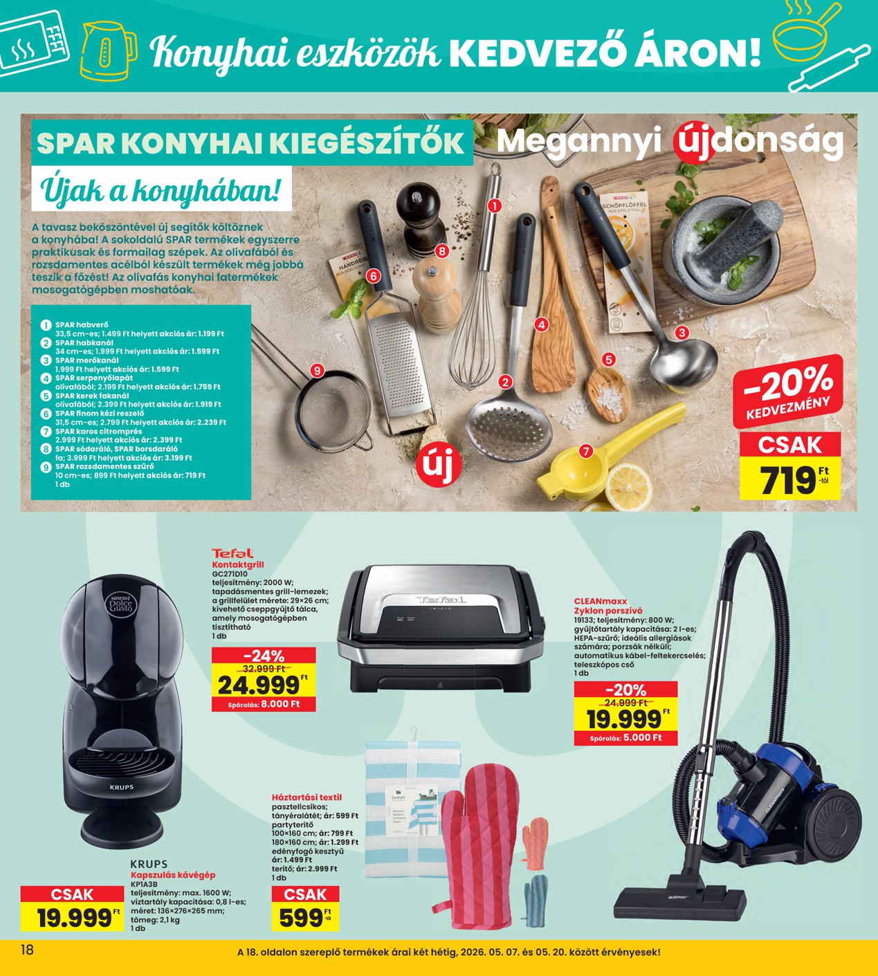 spar - INTERSPAR hirdetmény a következő hétre csütörtöktől 2026.05.07.-tól szerdától 2026.05.13.-ig - page: 18