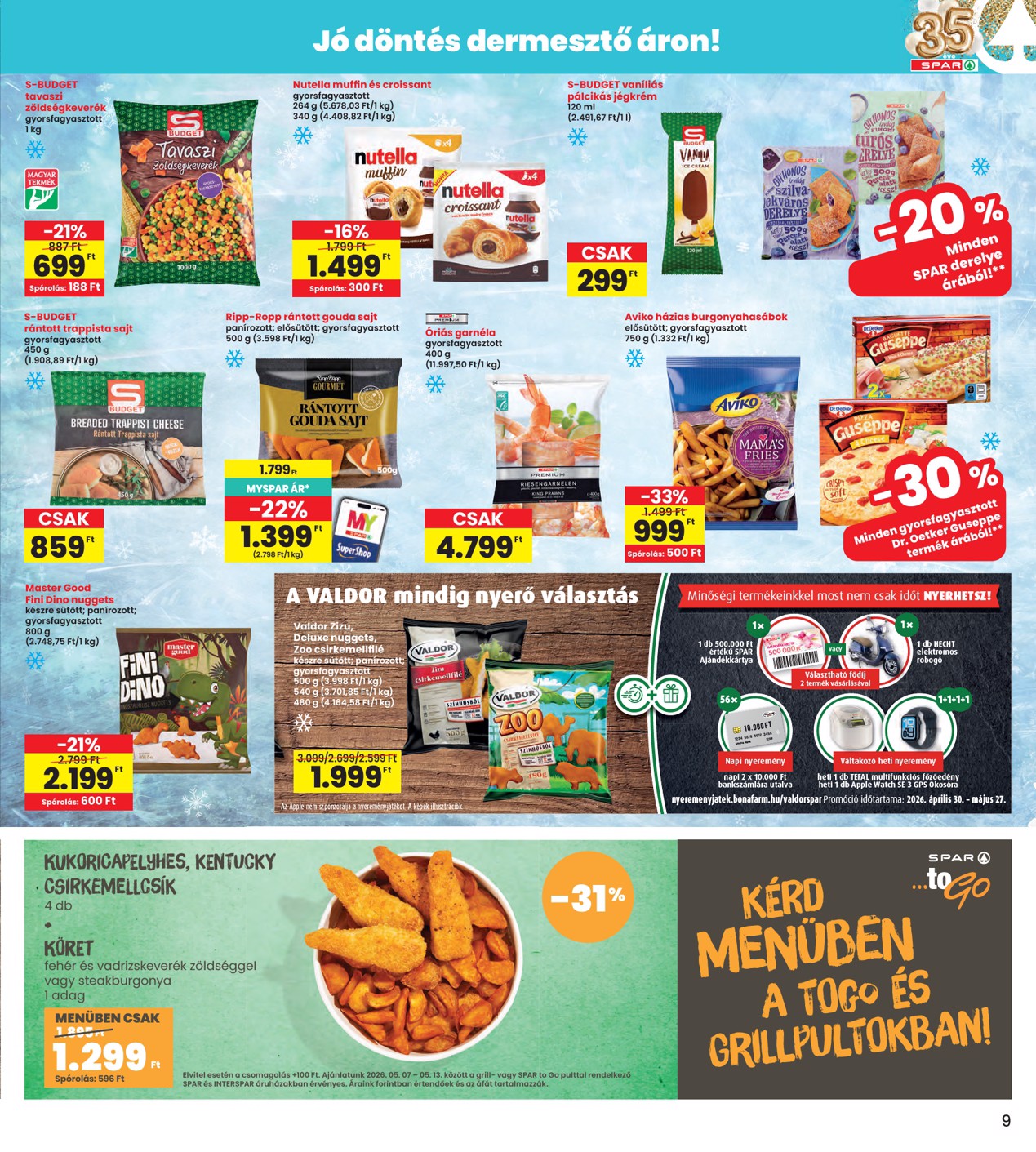 spar - INTERSPAR hirdetmény a következő hétre csütörtöktől 2026.05.07.-tól szerdától 2026.05.13.-ig - page: 9