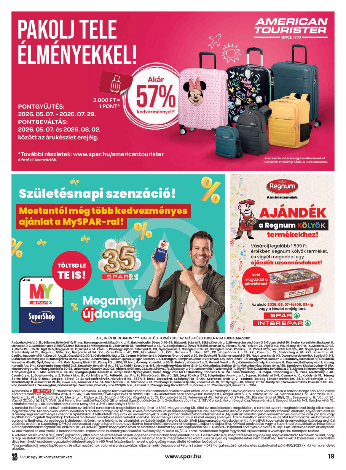 spar - SPAR - Balatonfüred üzletnyitás hirdetmény a következő hétre csütörtöktől 2026.05.07.-tól szerdától 2026.05.13.-ig - page: 19
