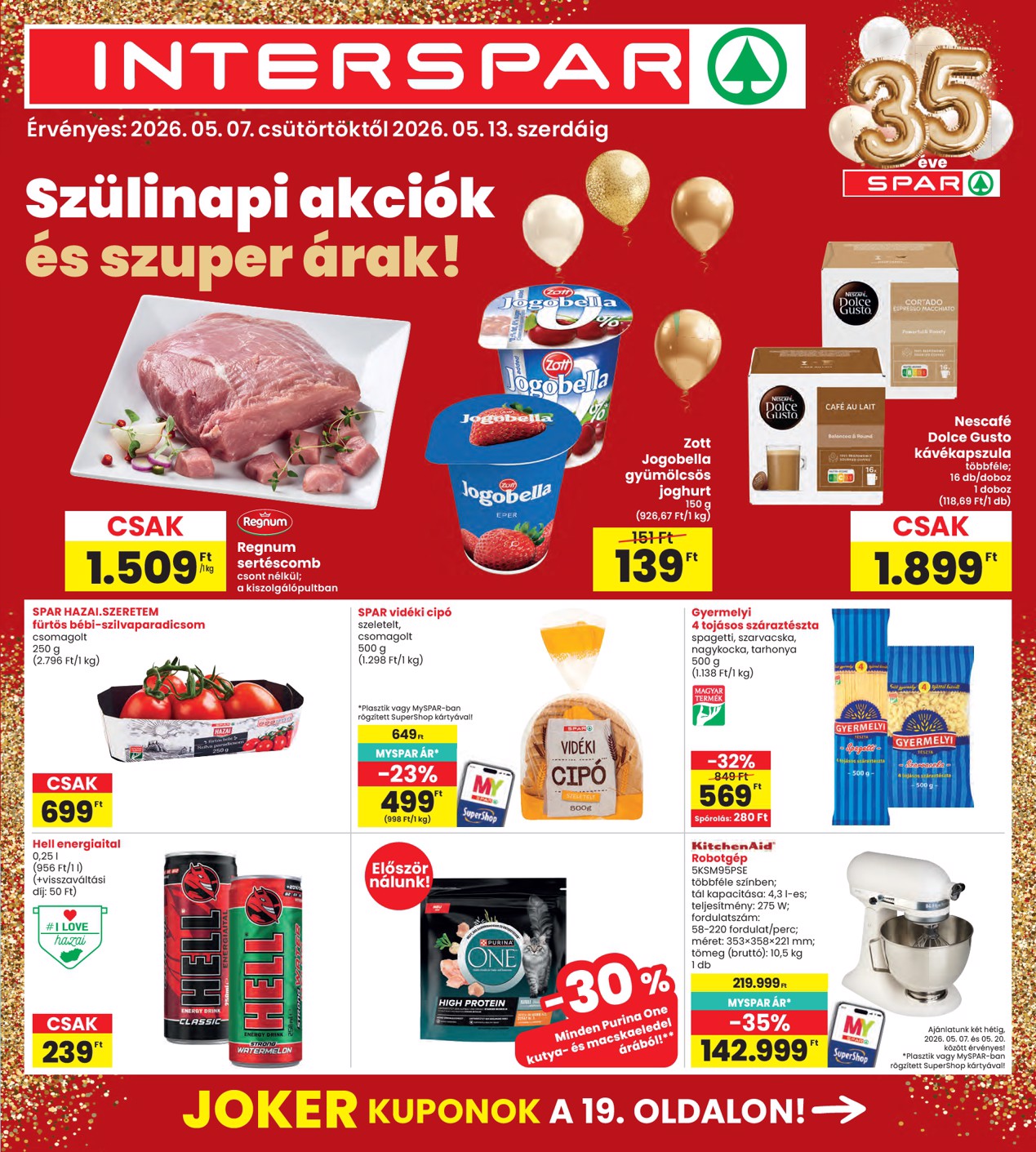 spar - Aktuális INTERSPAR szórólap érvényes csütörtöktől 2026.05.07.-től szerdától 2026.05.13.-ig