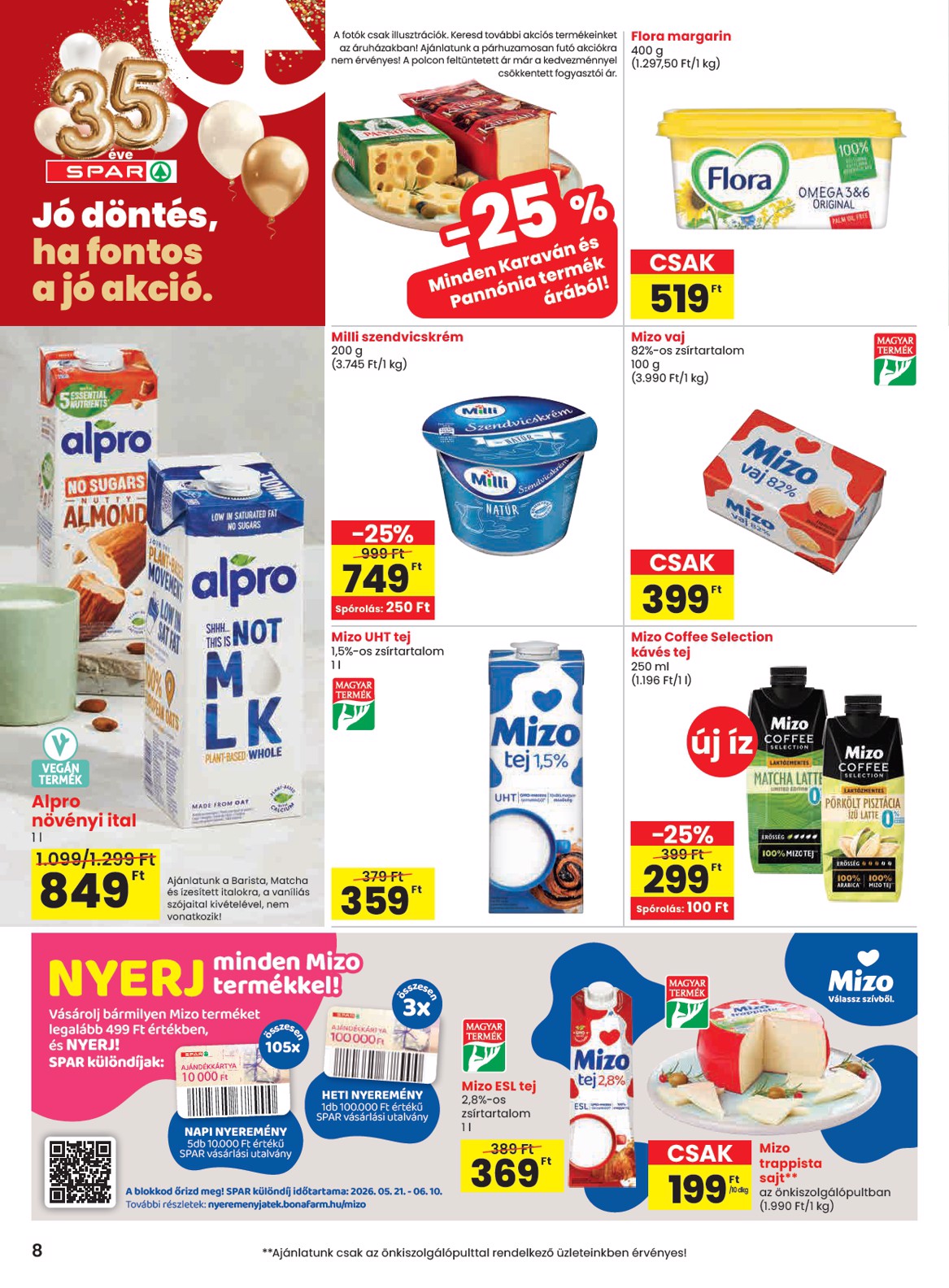 spar - SPAR hirdetmény a következő hétre csütörtöktől 2026.05.21.-tól szerdától 2026.05.27.-ig - page: 8