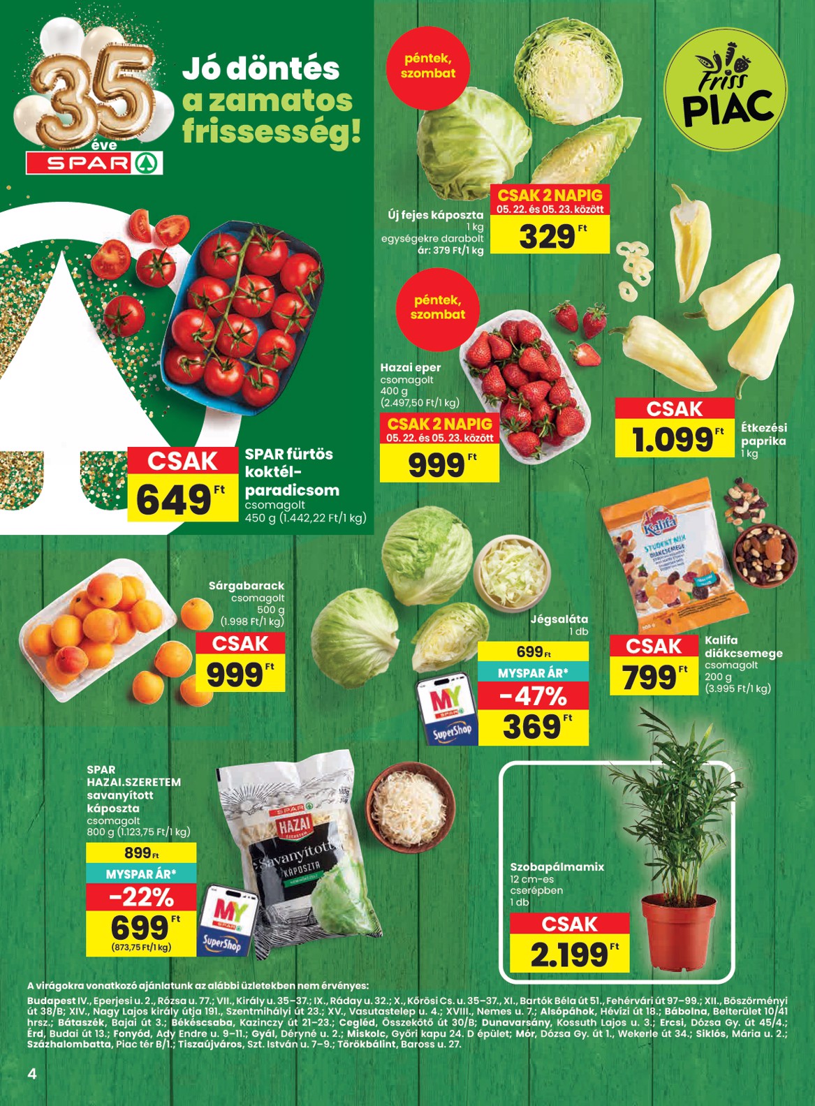 spar - SPAR hirdetmény a következő hétre csütörtöktől 2026.05.21.-tól szerdától 2026.05.27.-ig - page: 4