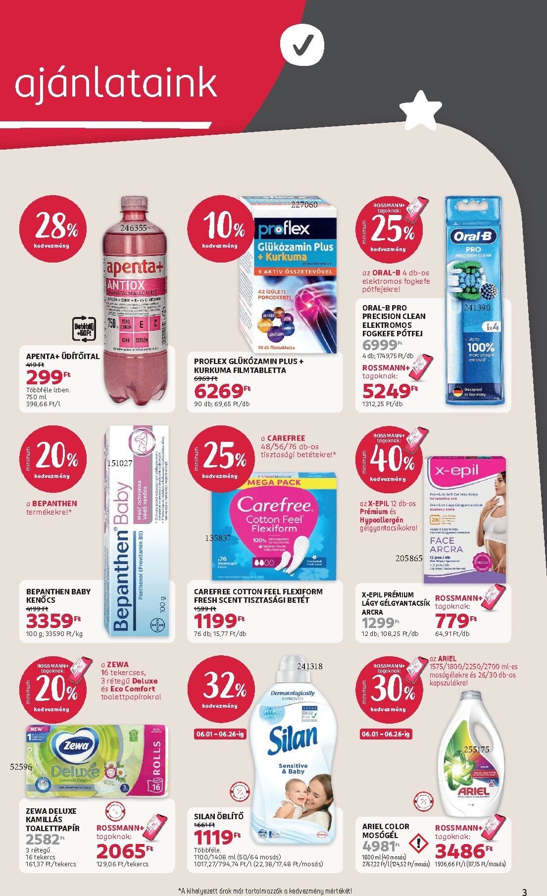 rossmann - Rossmann hirdetmény a következő hétre hétfőtől 2026.06.15.-tól péntektől 2026.06.26.-ig - page: 3