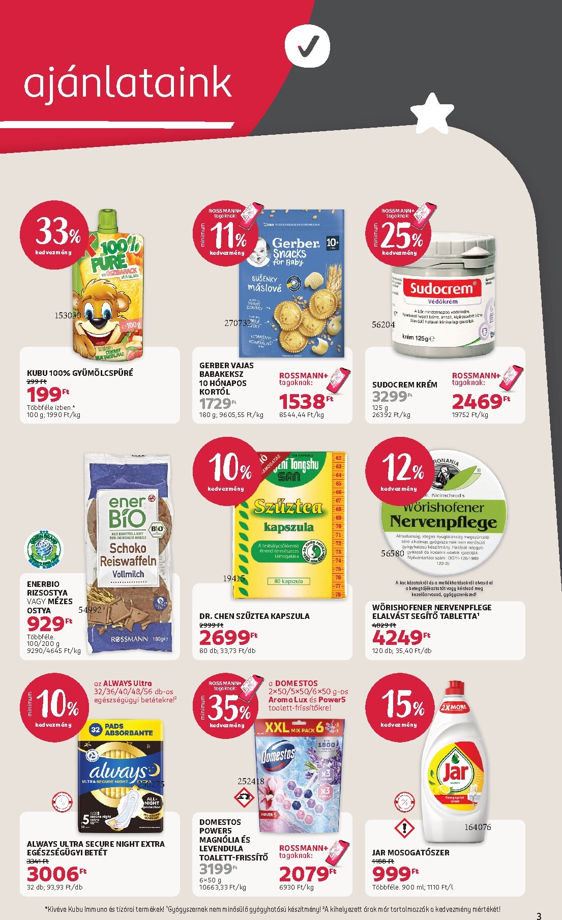 rossmann - Rossmann hirdetmény a következő hétre hétfőtől 2026.06.29.-tól péntektől 2026.07.03.-ig - page: 3
