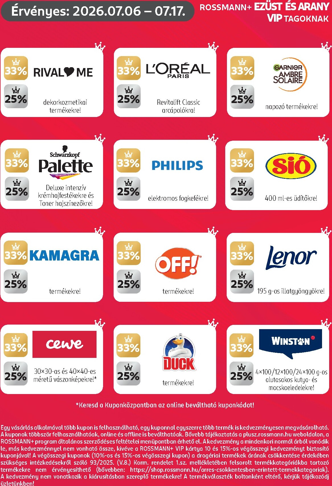 rossmann - Rossmann - Kuponjaid hirdetmény a következő hétre hétfőtől 2026.07.06.-tól péntektől 2026.07.17.-ig - page: 3