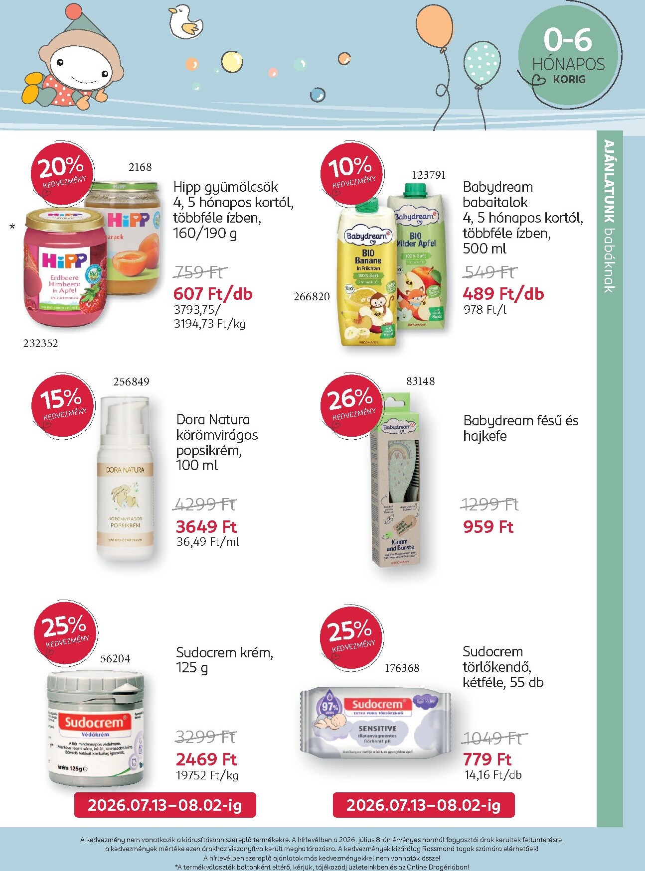rossmann - Rossmann - Babaprogram hirdetmény a következő hétre hétfőtől 2026.07.13.-tól vasárnaptól 2026.08.09.-ig - page: 8