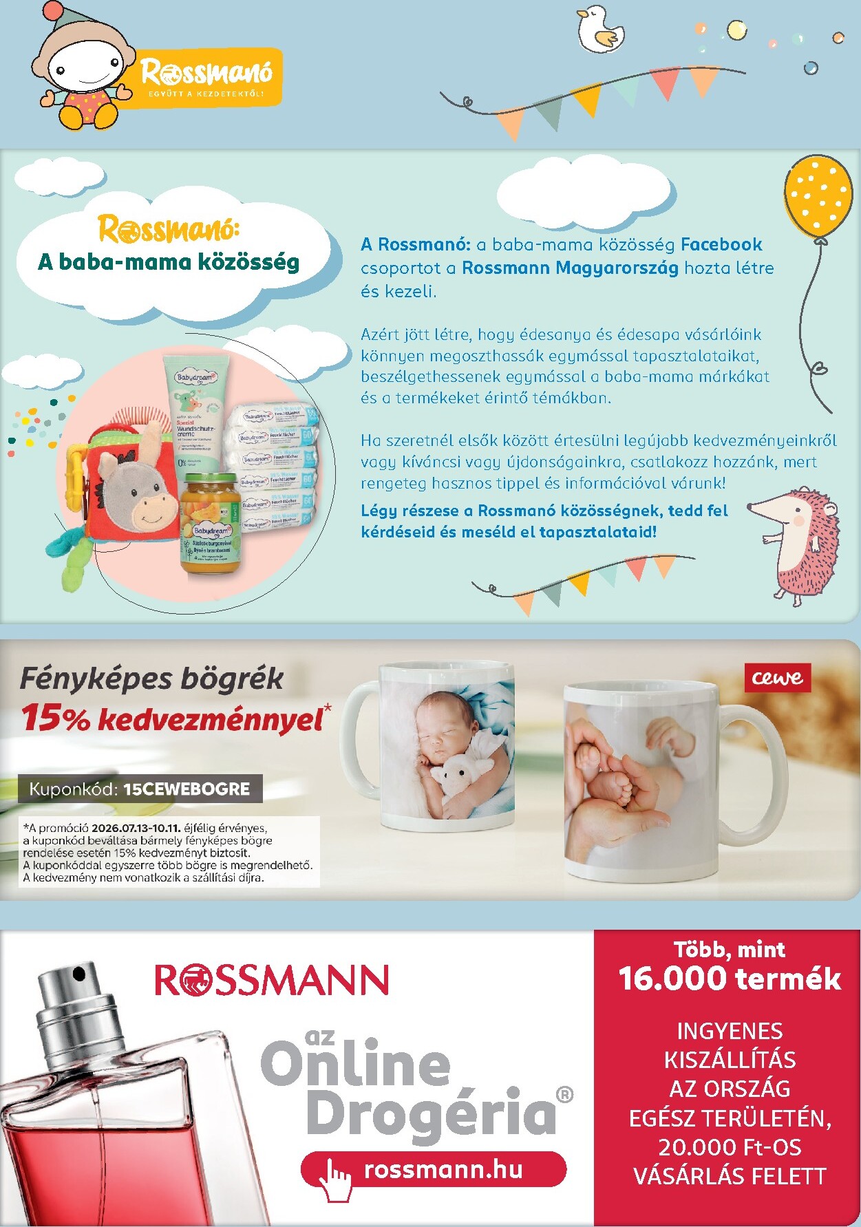 rossmann - Rossmann - Babaprogram hirdetmény a következő hétre hétfőtől 2026.07.13.-tól vasárnaptól 2026.08.09.-ig - page: 12