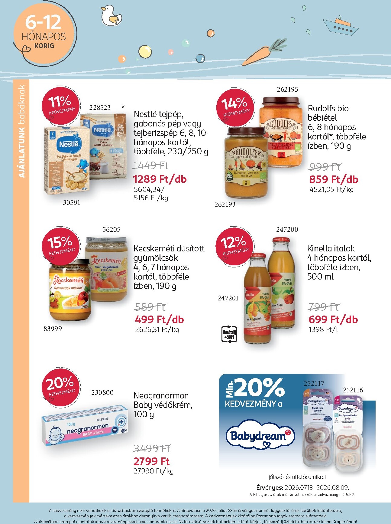 rossmann - Rossmann - Babaprogram hirdetmény a következő hétre hétfőtől 2026.07.13.-tól vasárnaptól 2026.08.09.-ig - page: 9