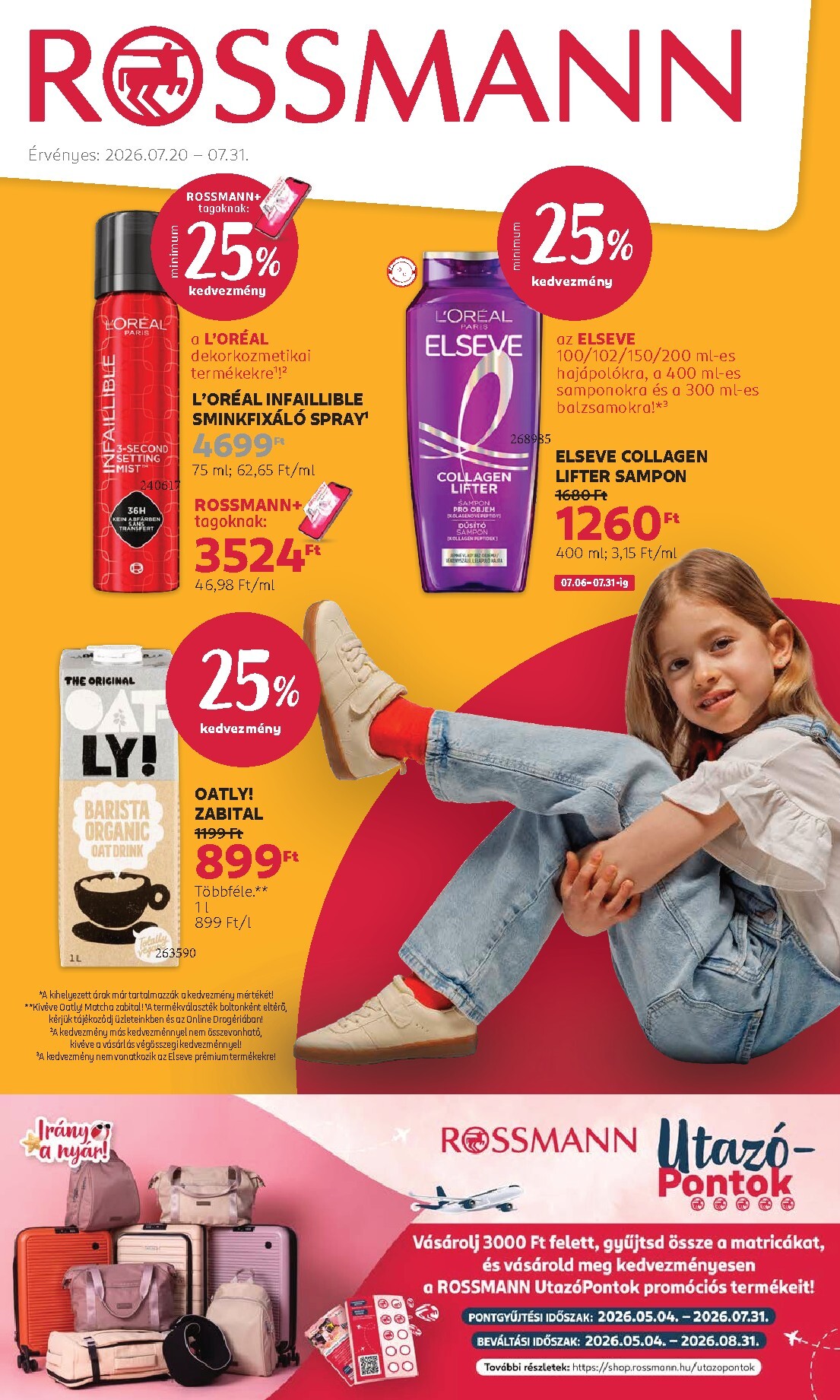 rossmann - Rossmann hirdetmény a következő hétre hétfőtől 2026.07.20.-tól péntektől 2026.07.31.-ig
