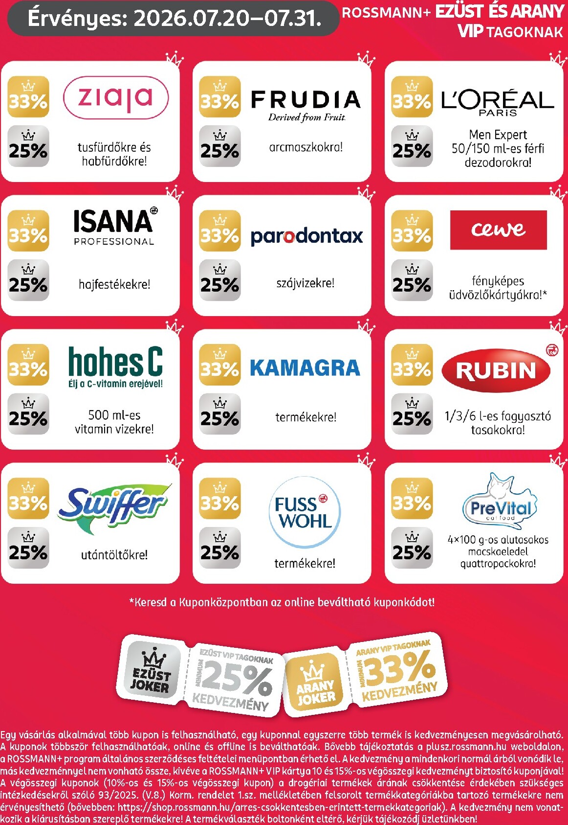 rossmann - Rossmann - Kuponjaid hirdetmény a következő hétre hétfőtől 2026.07.20.-tól péntektől 2026.07.31.-ig - page: 3