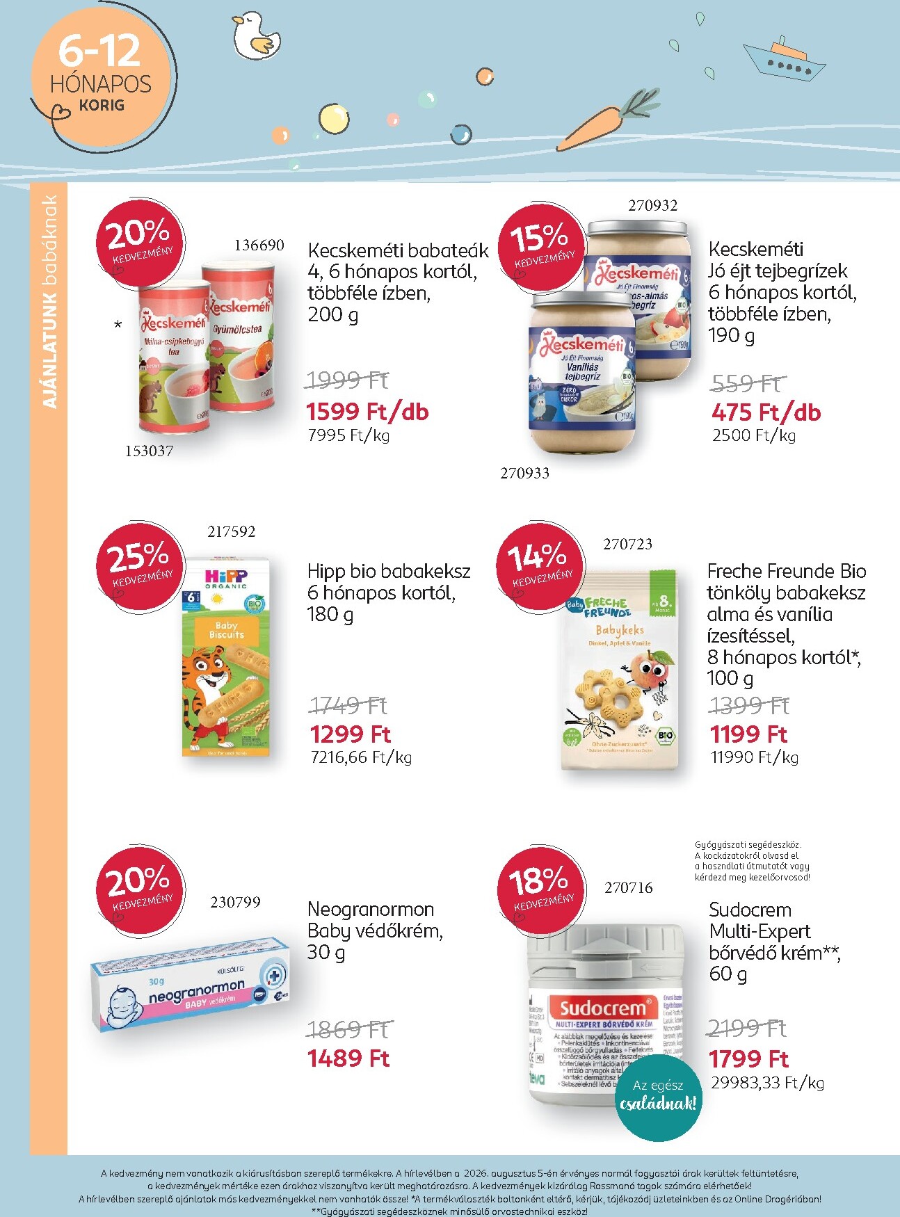 rossmann - Rossmann - Babaprogram hirdetmény a következő hétre hétfőtől 2026.08.10.-tól vasárnaptól 2026.09.06.-ig - page: 8