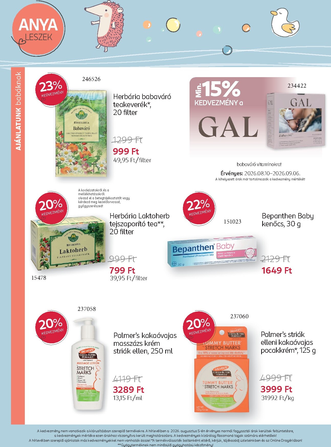 rossmann - Rossmann - Babaprogram hirdetmény a következő hétre hétfőtől 2026.08.10.-tól vasárnaptól 2026.09.06.-ig - page: 6