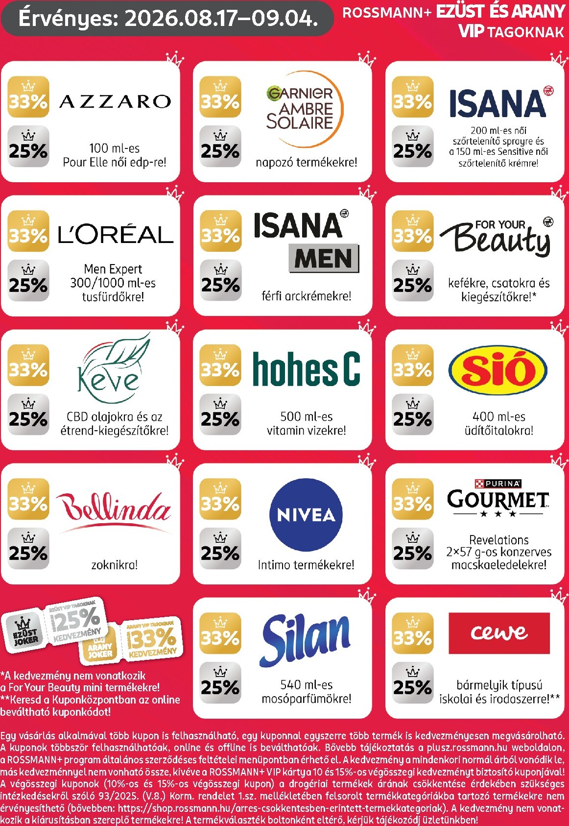 rossmann - Rossmann - Kuponjaid hirdetmény a következő hétre hétfőtől 2026.08.17.-tól péntektől 2026.09.04.-ig - page: 3