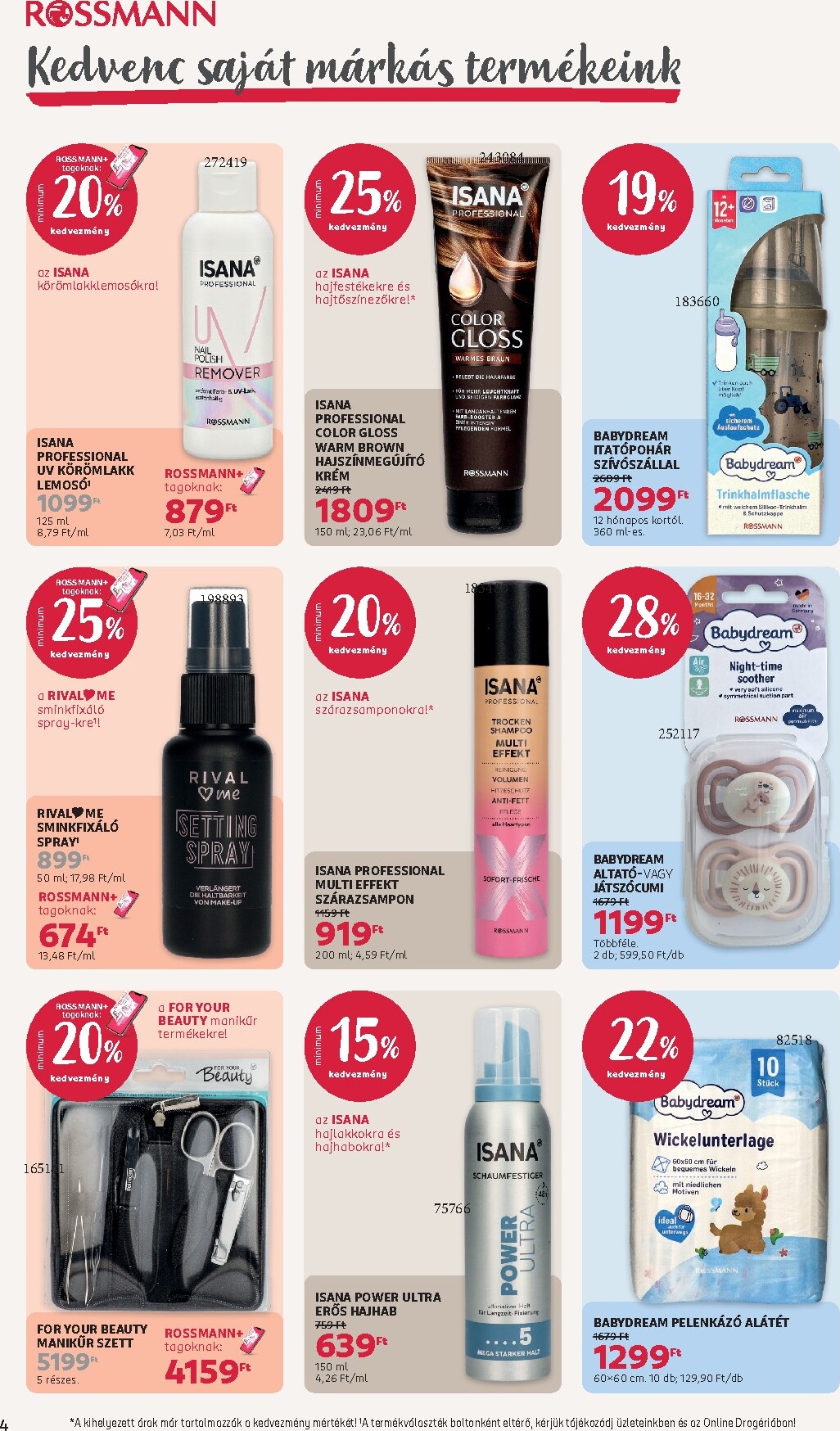 rossmann - Rossmann hirdetmény a következő hétre hétfőtől 2026.08.31.-tól péntektől 2026.09.04.-ig - page: 4