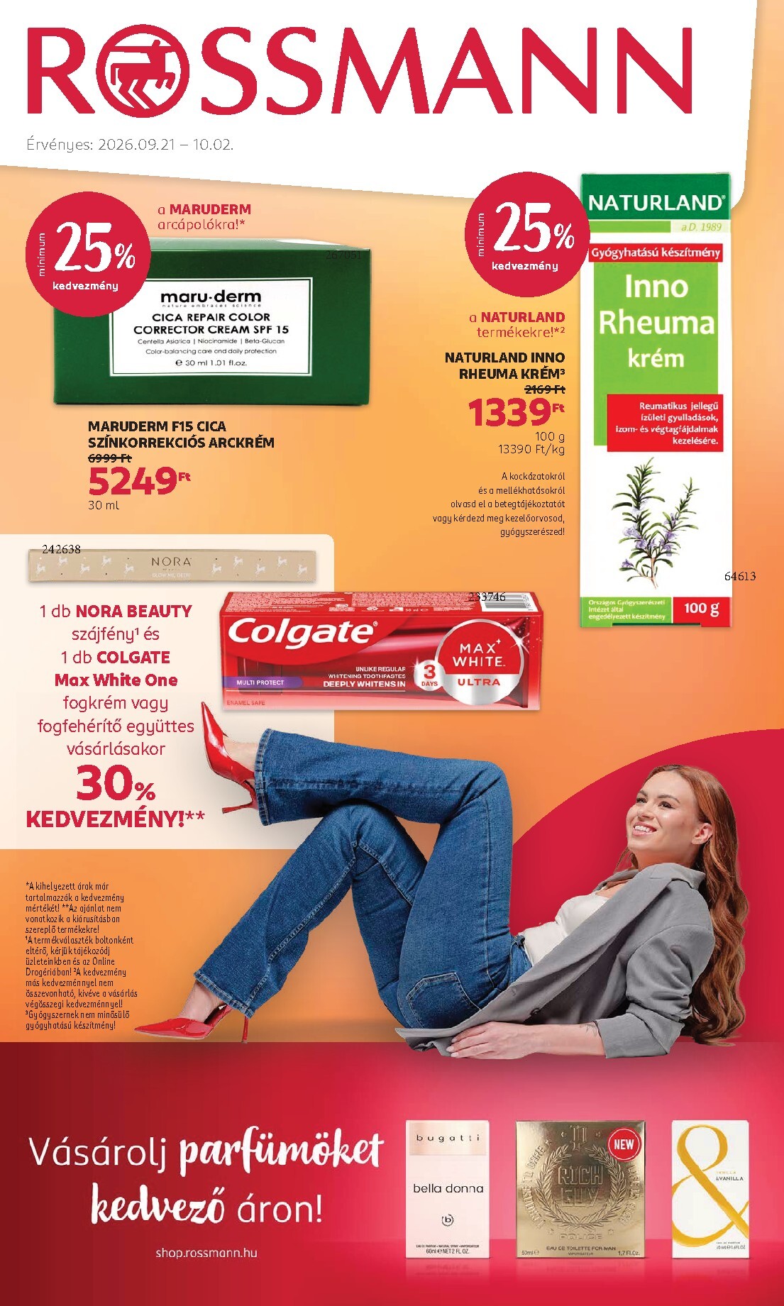 rossmann - Rossmann hirdetmény a következő hétre hétfőtől 2026.09.21.-tól péntektől 2026.10.02.-ig - page: 1