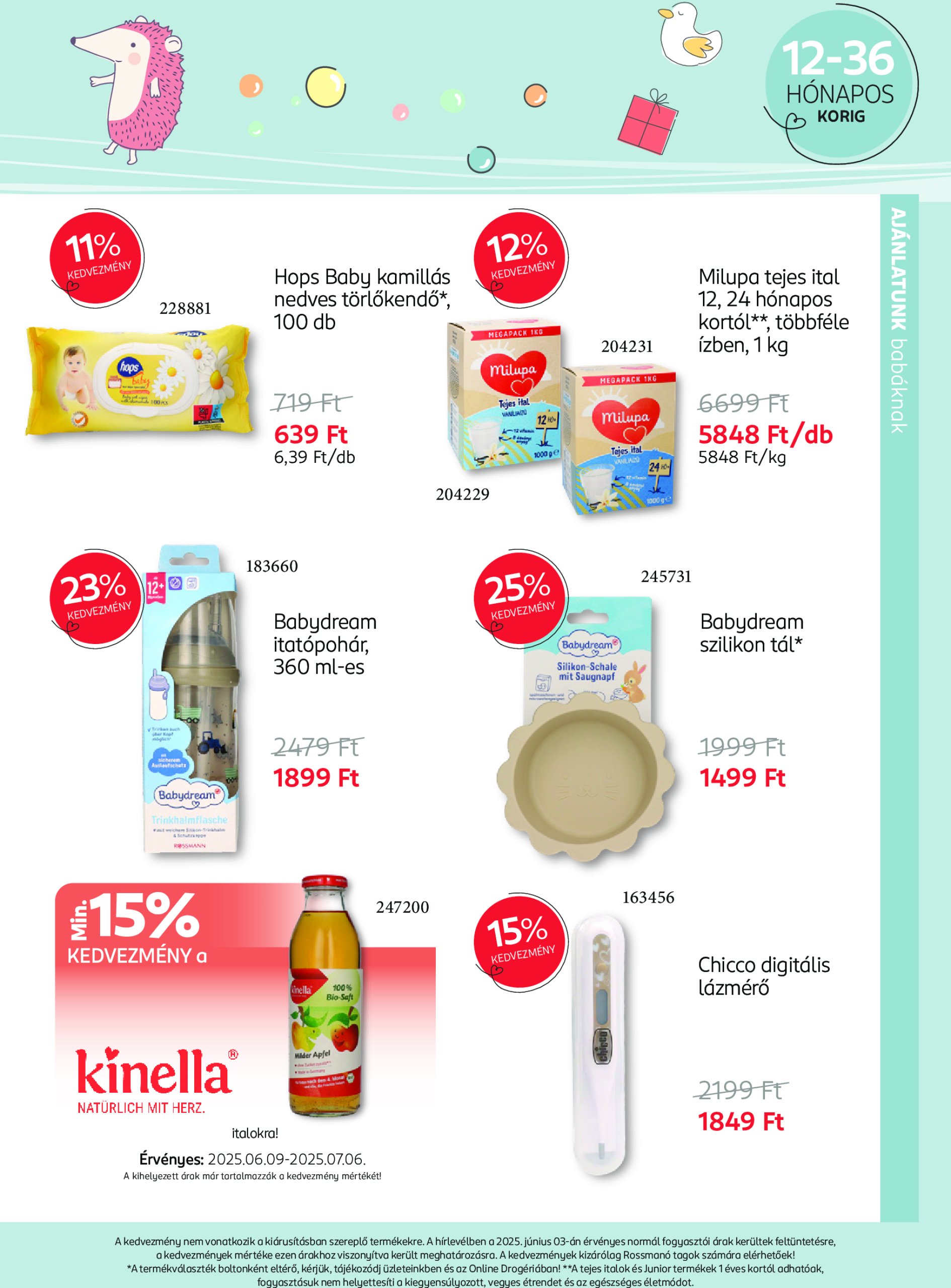 rossmann - Rossmann - Babaprogram akciós újság, érvényes 06.09. - 07.06. - page: 9