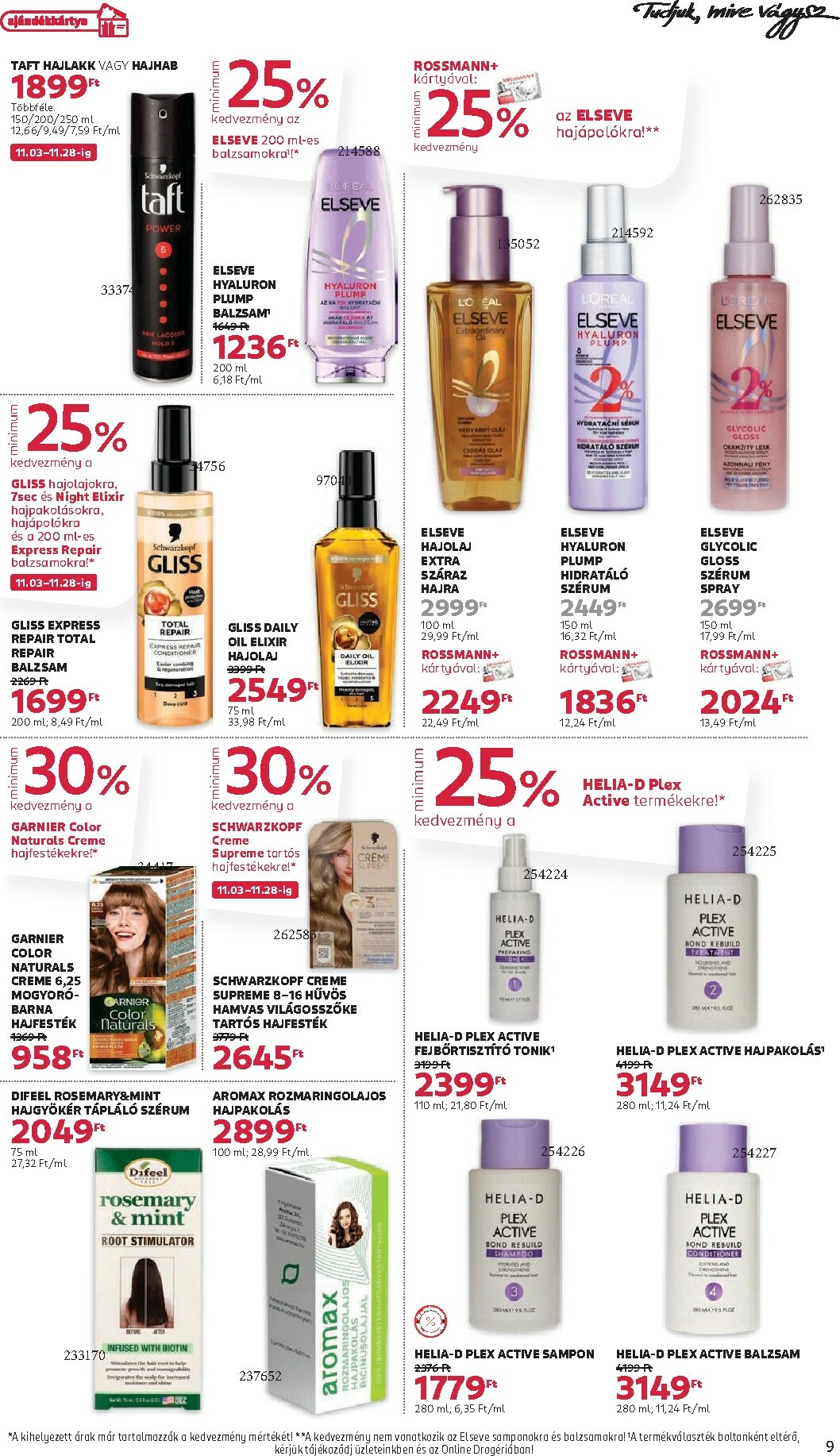 rossmann - Rossmann akciós újság, érvényes 11.03. - 11.14. - page: 9