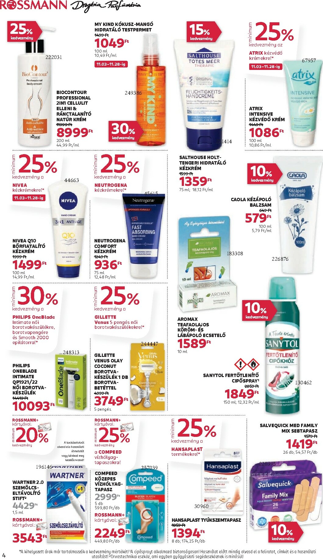 rossmann - Rossmann akciós újság, érvényes 11.03. - 11.14. - page: 4