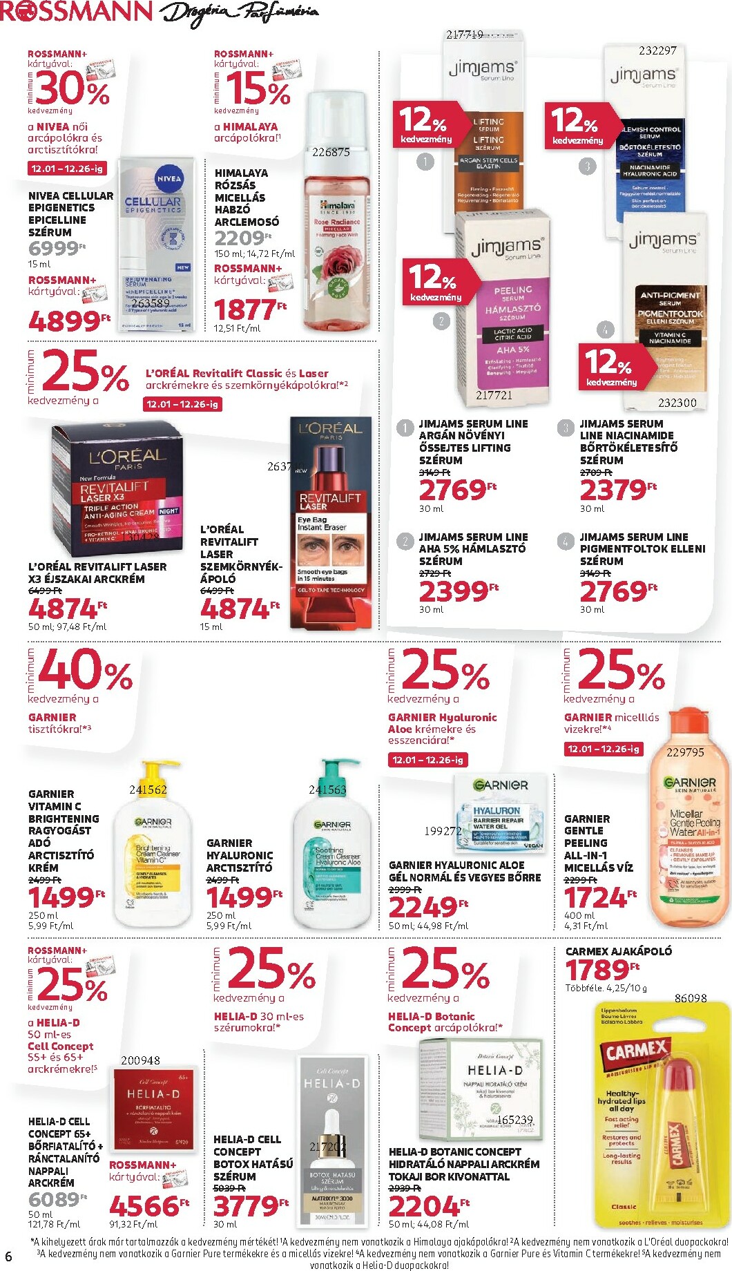 rossmann - Rossmann akciós újság, érvényes 12.01. - 12.12. - page: 6