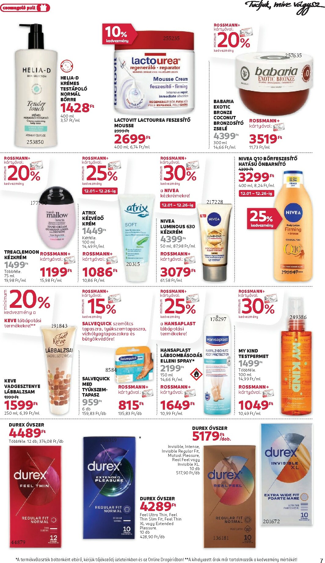 rossmann - Rossmann akciós újság, érvényes 12.01. - 12.12. - page: 7