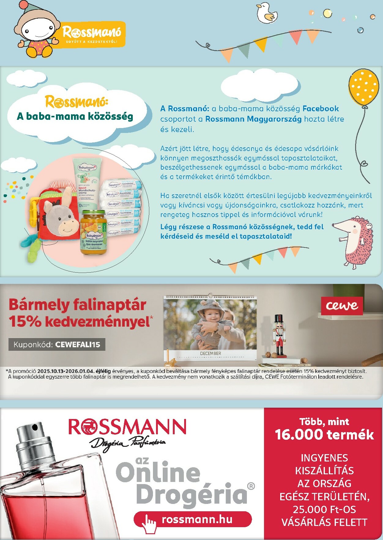 rossmann - Rossmann - Babaprogram akciós újság, érvényes 12.08. - 01.11. - page: 11