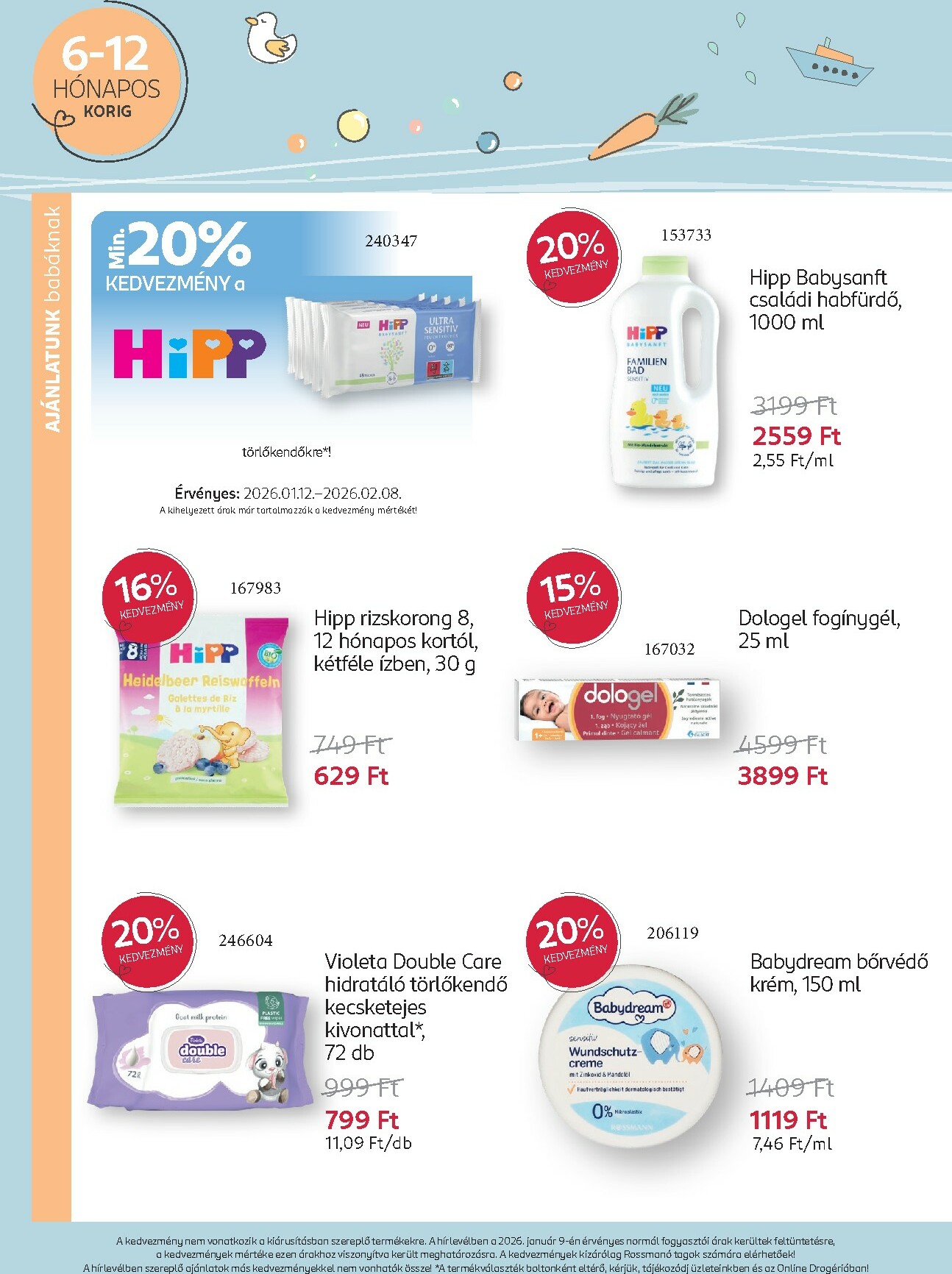 rossmann - Rossmann - Babaprogram akciós újság, érvényes 01.12. - 02.08. - page: 8