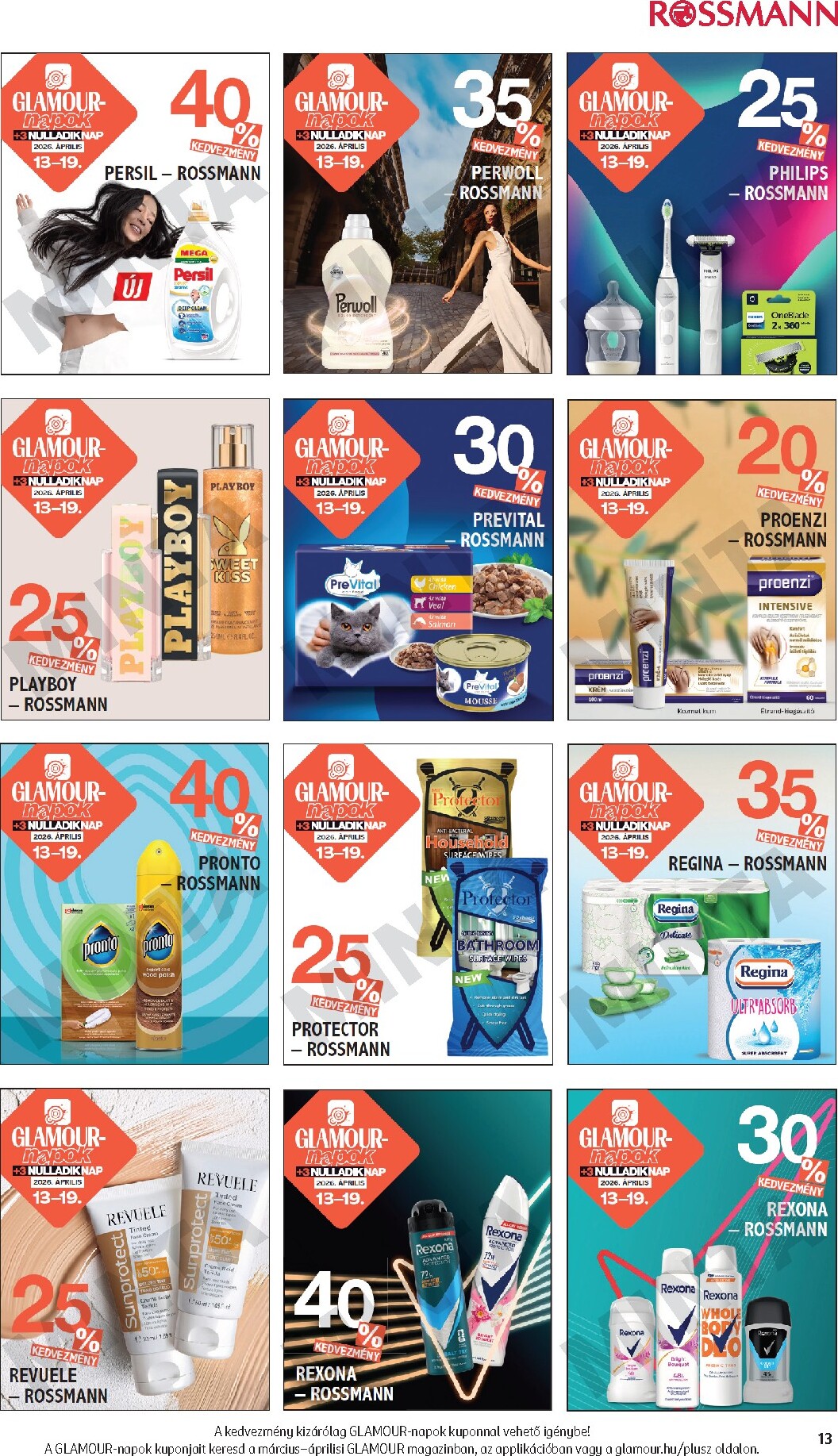 rossmann - Rossmann - Glamour-napok akciós újság, érvényes 2026.04.13. - 2026.04.19. - page: 13