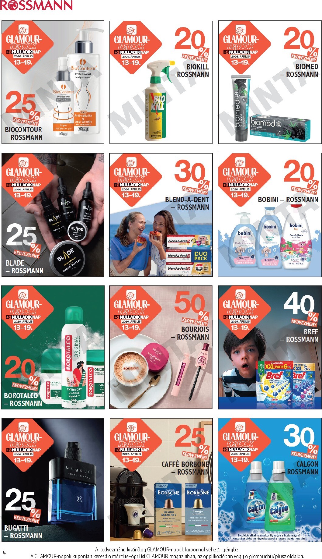 rossmann - Rossmann - Glamour-napok akciós újság, érvényes 2026.04.13. - 2026.04.19. - page: 4