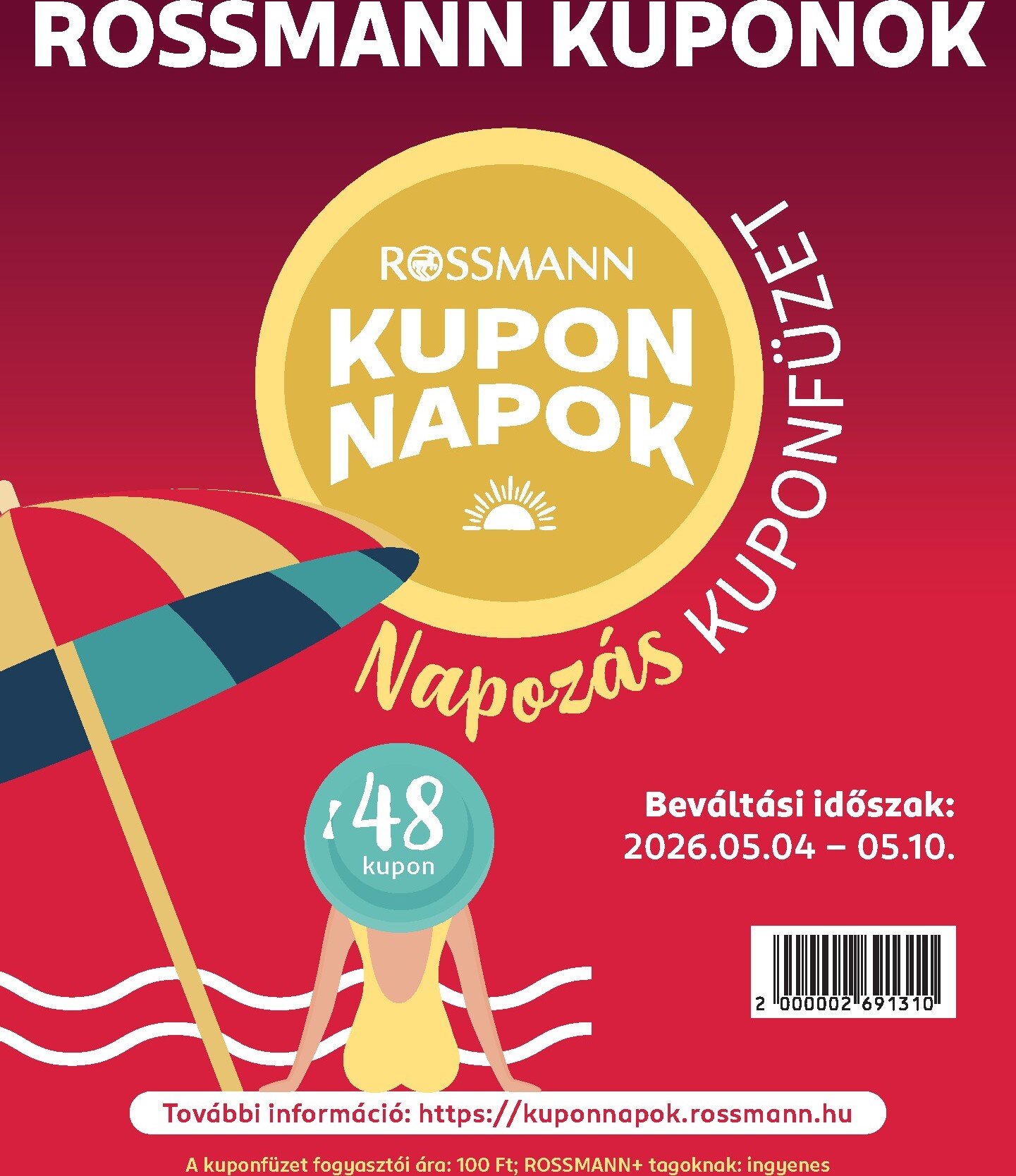 rossmann - Rossmann - Kupon Napok hirdetmény a következő hétre hétfőtől 2026.05.04.-tól vasárnaptól 2026.05.10.-ig