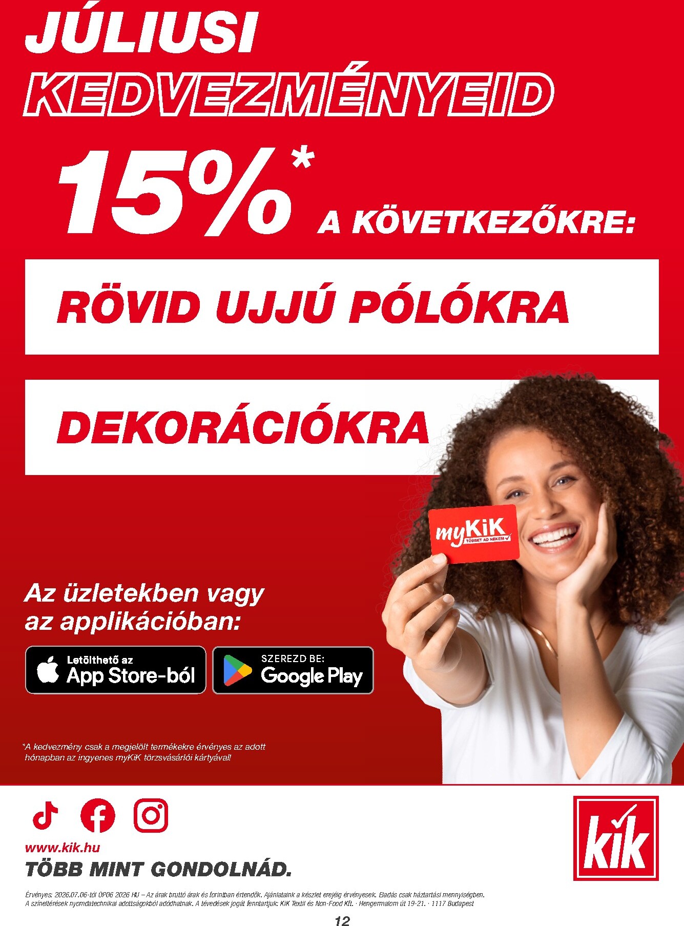 kik - KiK hirdetmény a következő hétre hétfőtől 2026.07.06.-tól vasárnaptól 2026.08.02.-ig - page: 12
