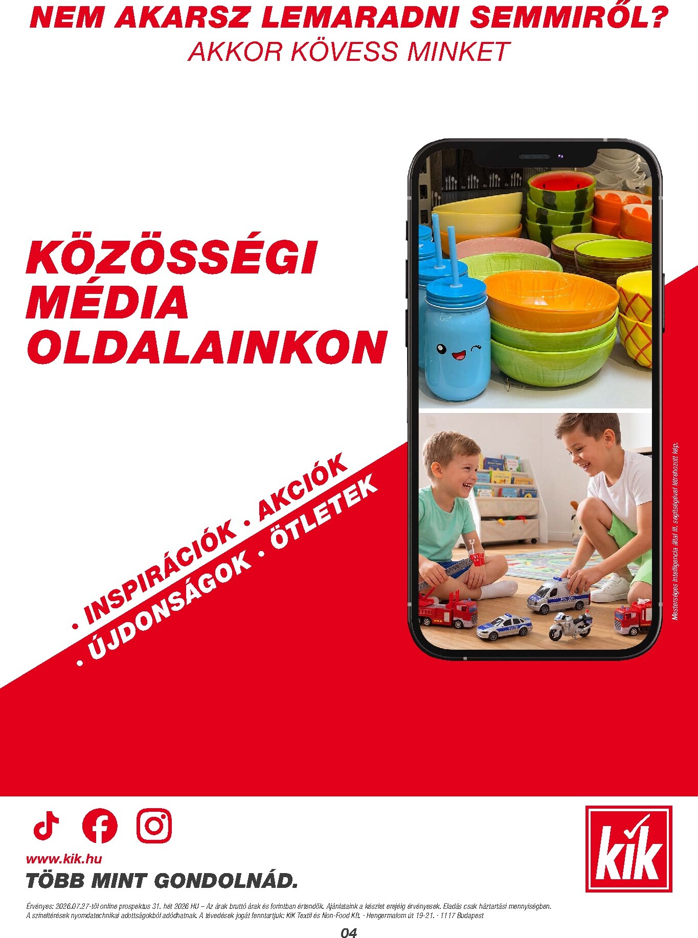 kik - Aktuális KiK szórólap érvényes hétfőtől 2026.07.27.-től vasárnaptól 2026.08.23.-ig - page: 4
