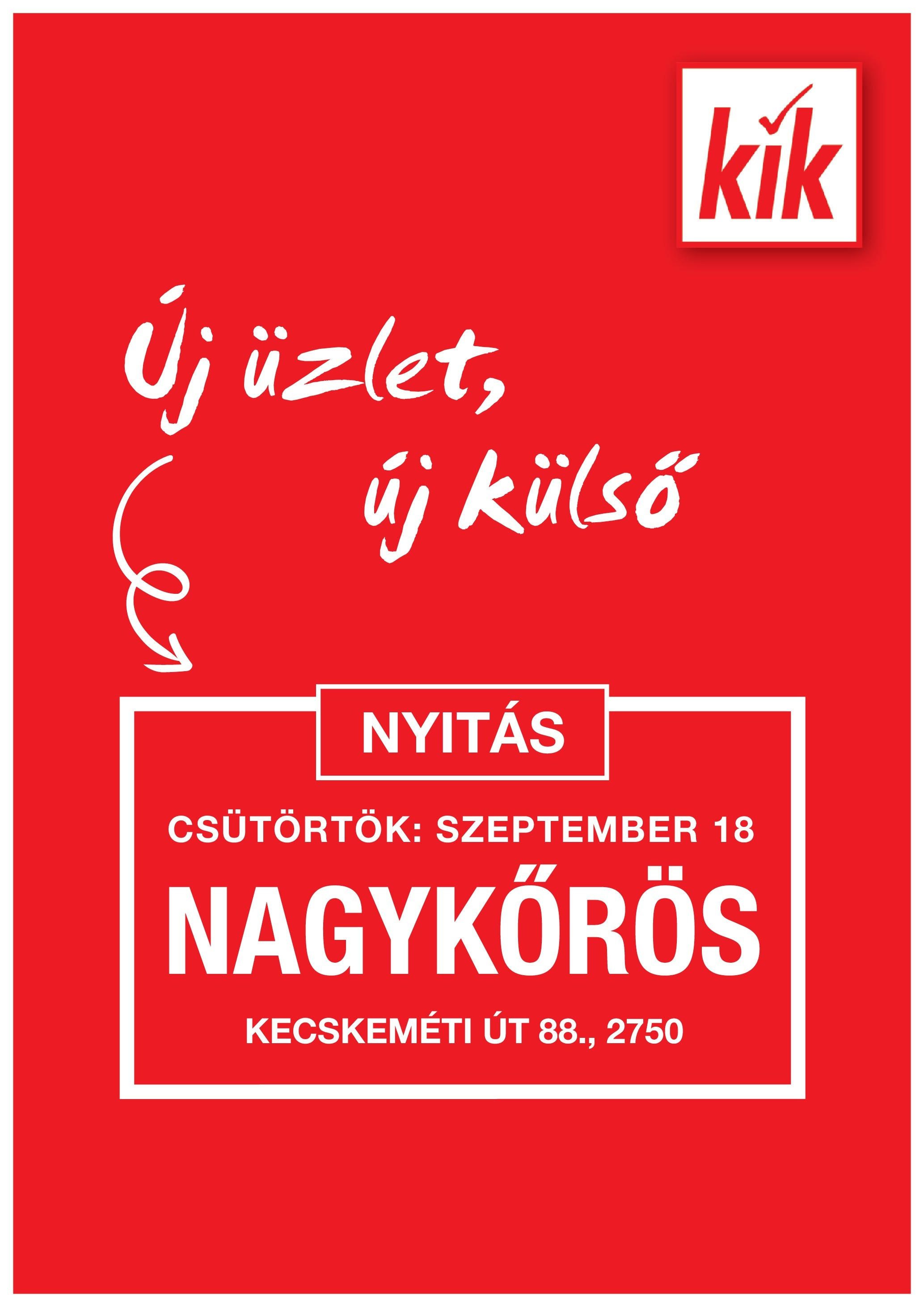 kik - KiK - Nagykoros akciós újság, érvényes 09.14. - 09.17.