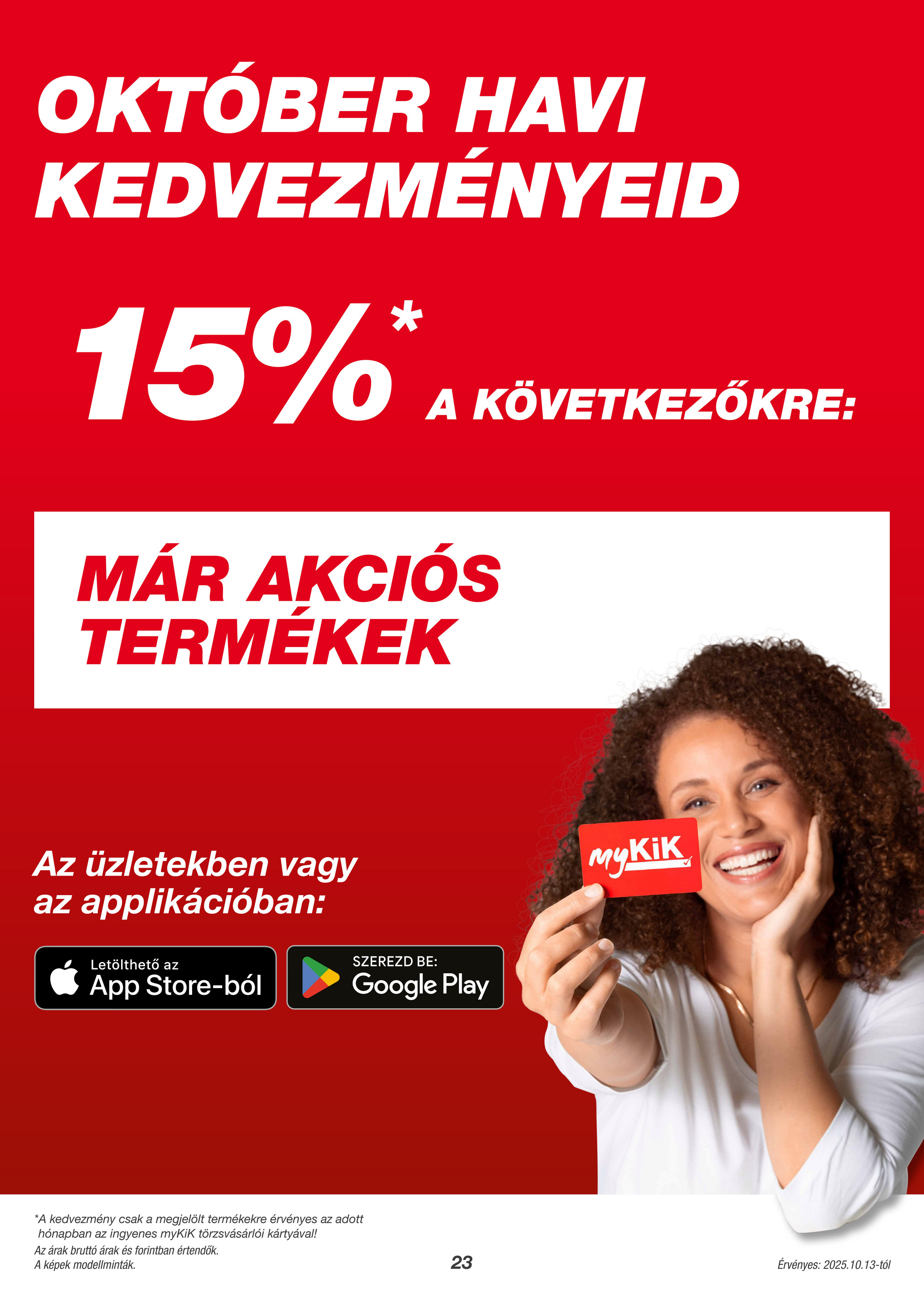 kik - KiK akciós újság, érvényes 10.13. - 11.02. - page: 23