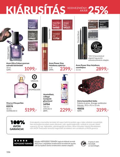 avon - Aktuális Avon szórólap érvényes hétfőtől 2026.06.01.-től keddtől 2026.06.30.-ig - page: 136